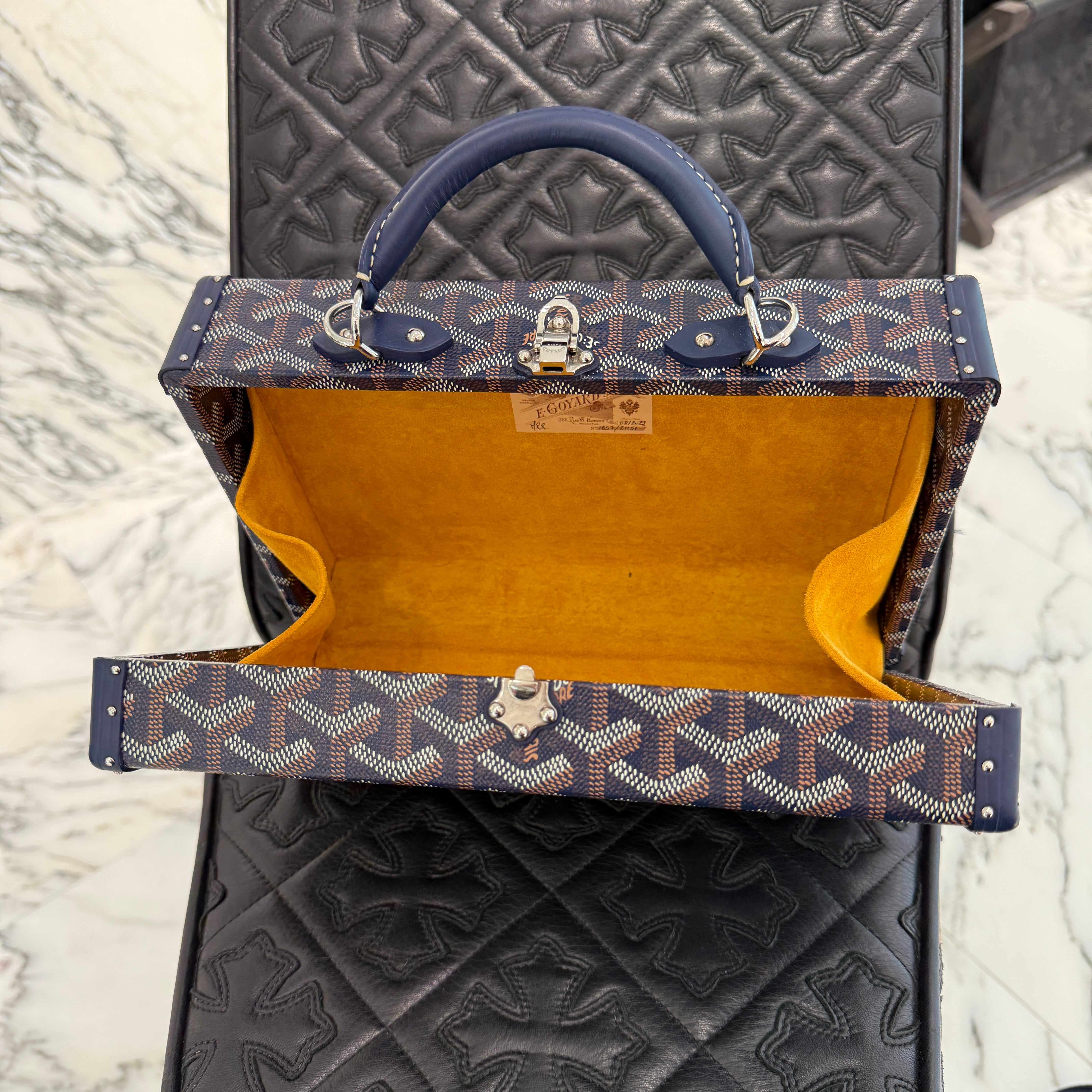 GOYARD 2022SS Grand Hotel Trunk Bag "NAVY BLUE" GHOTELPMLTY12CL12P ゴヤール グランドホテル トランクバッグ "ネイビーブルー"