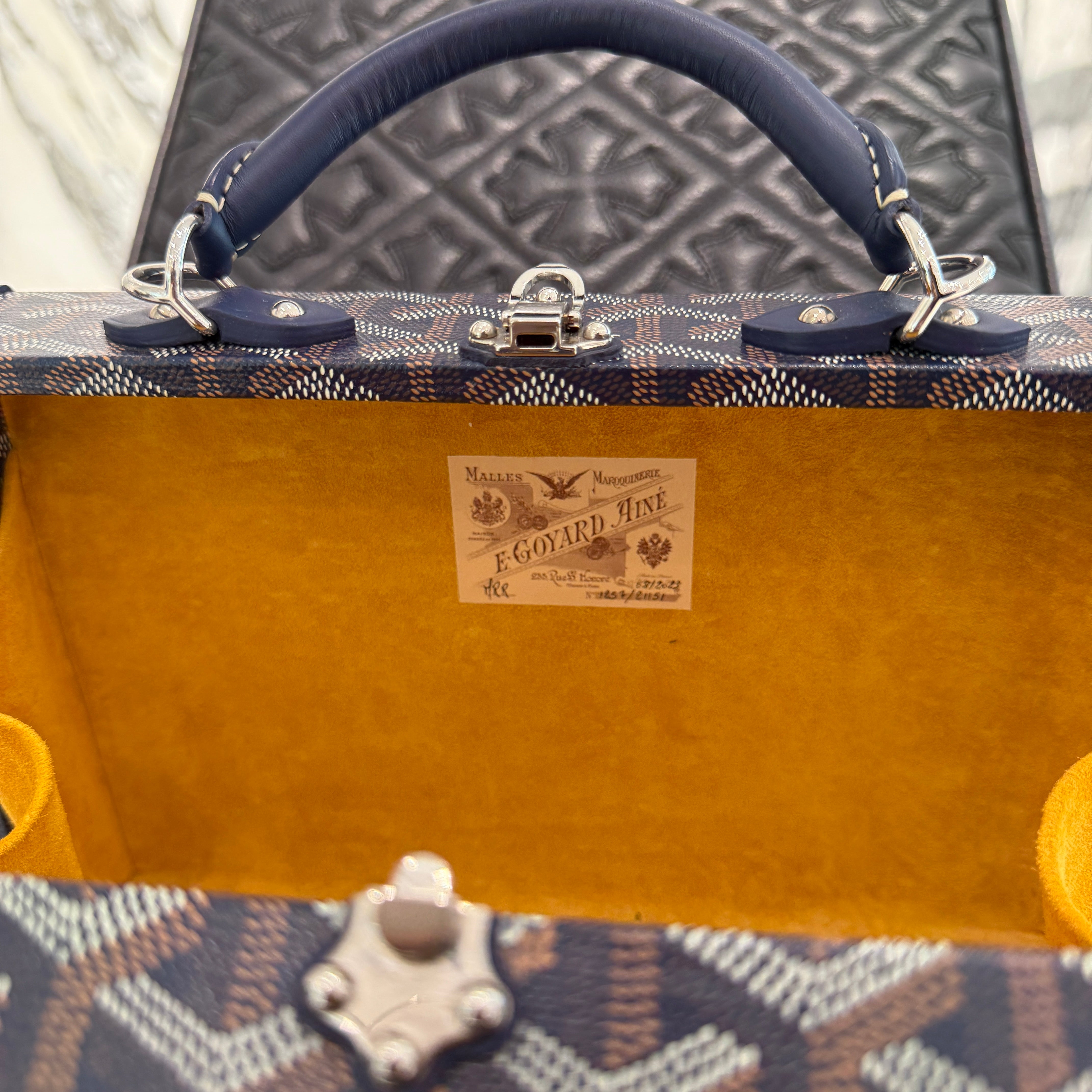 GOYARD 2022SS Grand Hotel Trunk Bag "NAVY BLUE" GHOTELPMLTY12CL12P ゴヤール グランドホテル トランクバッグ "ネイビーブルー"