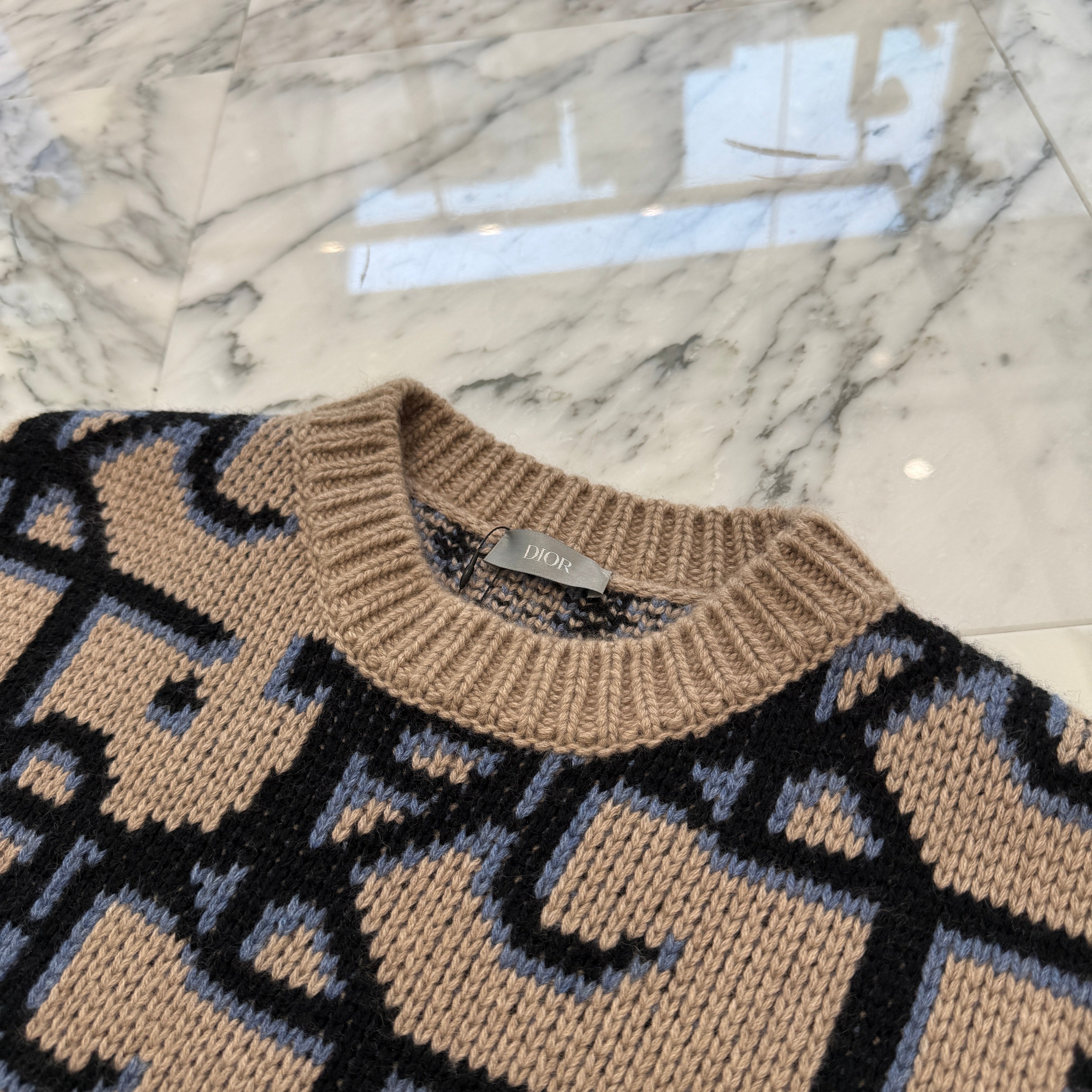 DIOR × Travis Scott 2022SS Cactus Jack Oversized Sleeveless Sweater 283M654AT357 Size S ディオール × トラヴィス・スコット カクタスジャック オーバーサイズド スリーブレス セーター サイズS