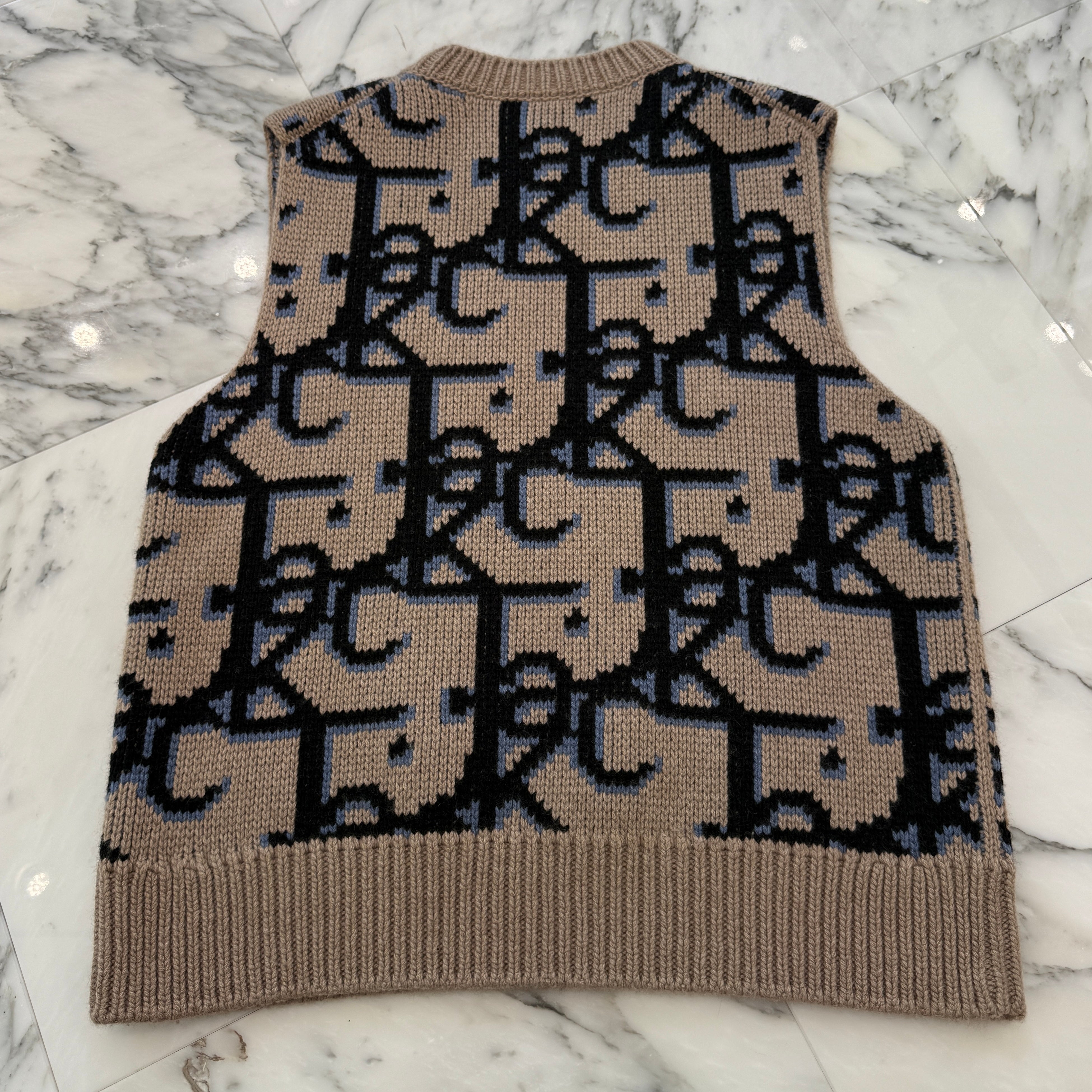 DIOR × Travis Scott 2022SS Cactus Jack Oversized Sleeveless Sweater 283M654AT357 Size S ディオール × トラヴィス・スコット カクタスジャック オーバーサイズド スリーブレス セーター サイズS