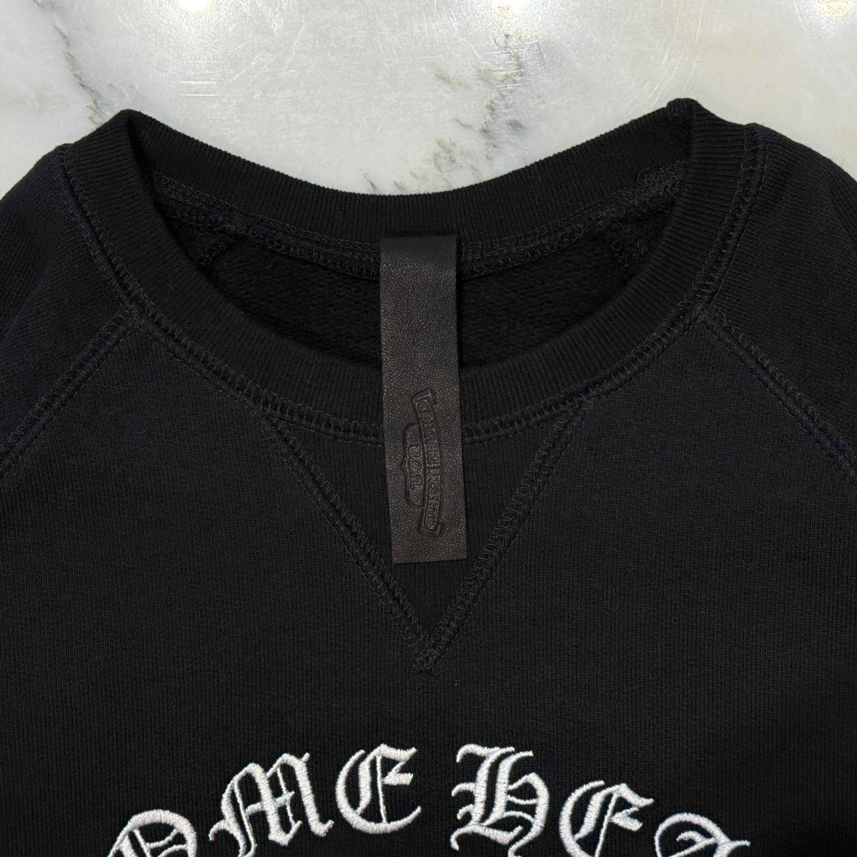 CHROME HEARTS King Taco 3 Cemetery Cross Embroidery Sweat Shirt Size M クロムハーツ キングタコ 3セメタリークロス刺繍 スウェットシャツ サイズM