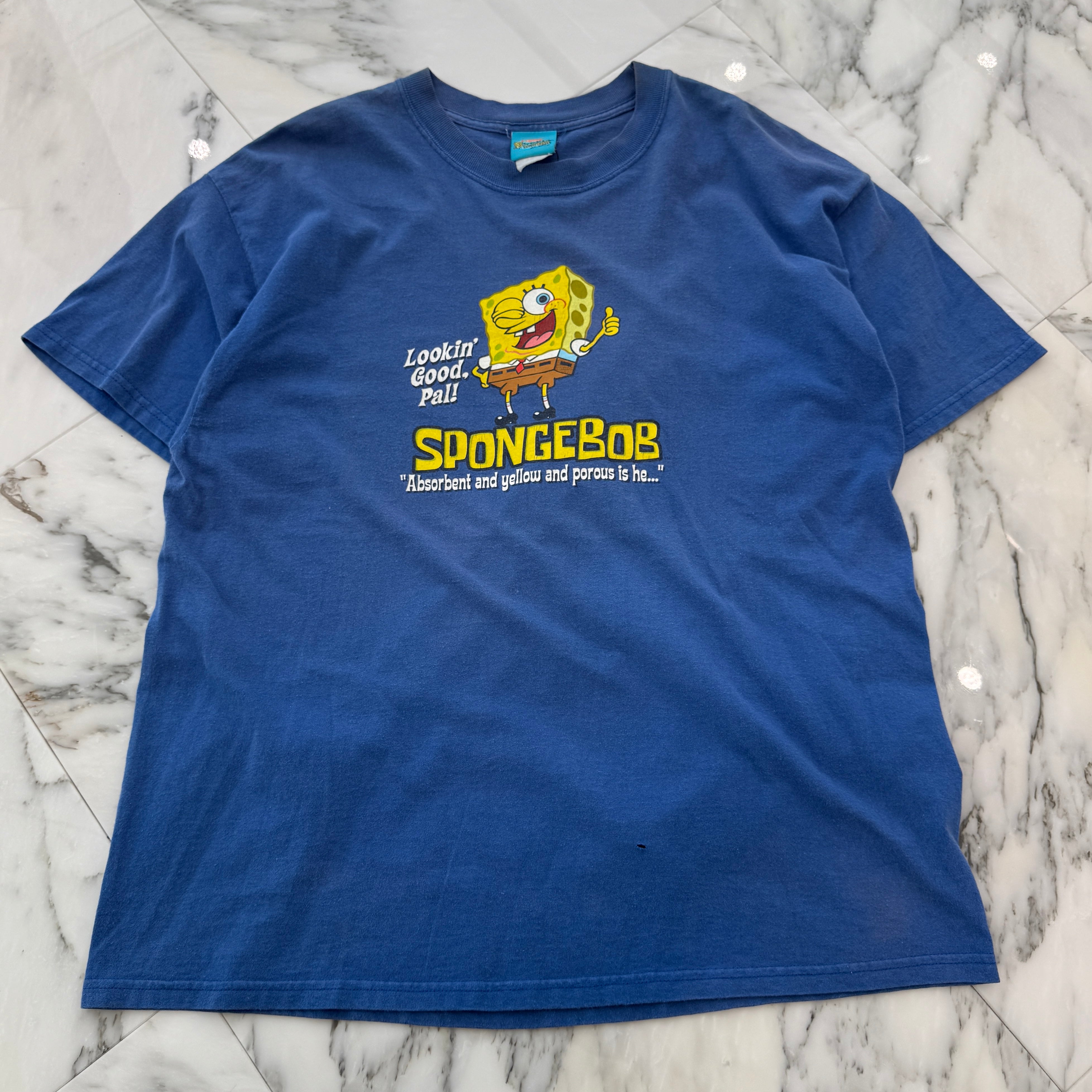 Vintage 00's SPONGE BOB "Lookin' Good. Pal!" NICKELODEON S/S Tee Size XL 00's スポンジボブ "ルッキングッドパル" ニコロデオン社製 Tシャツ サイズXL