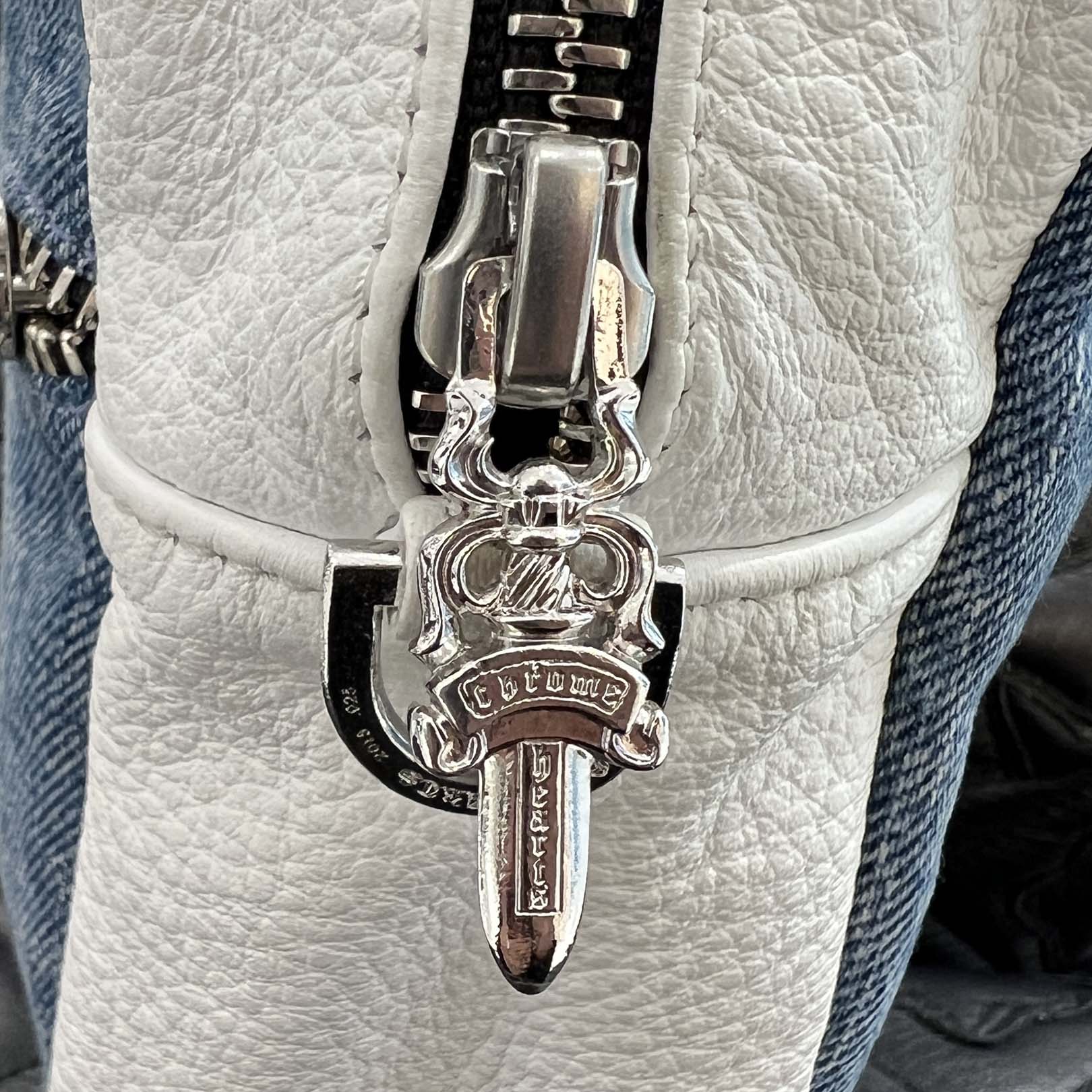 CHROME HEARTS TAKAMINI 3 Cemetery Cross Patch Denim Shoulder Bag クロムハーツ タカミニ 3セメタリークロスパッチデニムショルダーバッグ