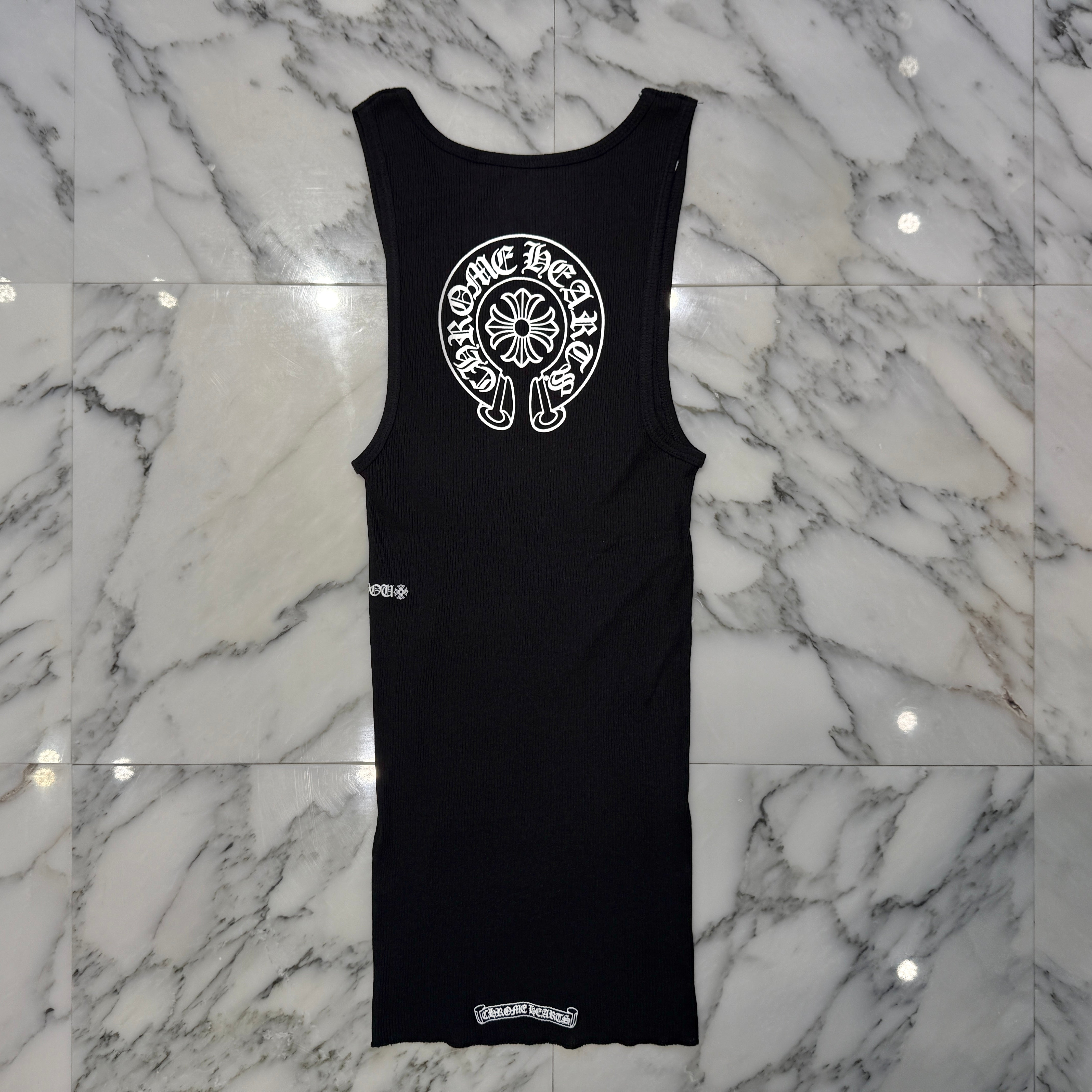 CHROME HEARTS Horseshoe Fuck You Logo Embroidery Tank Top Size L クロムハーツ ホースシュー ファックユー ロゴ刺繍 タンクトップ サイズL
