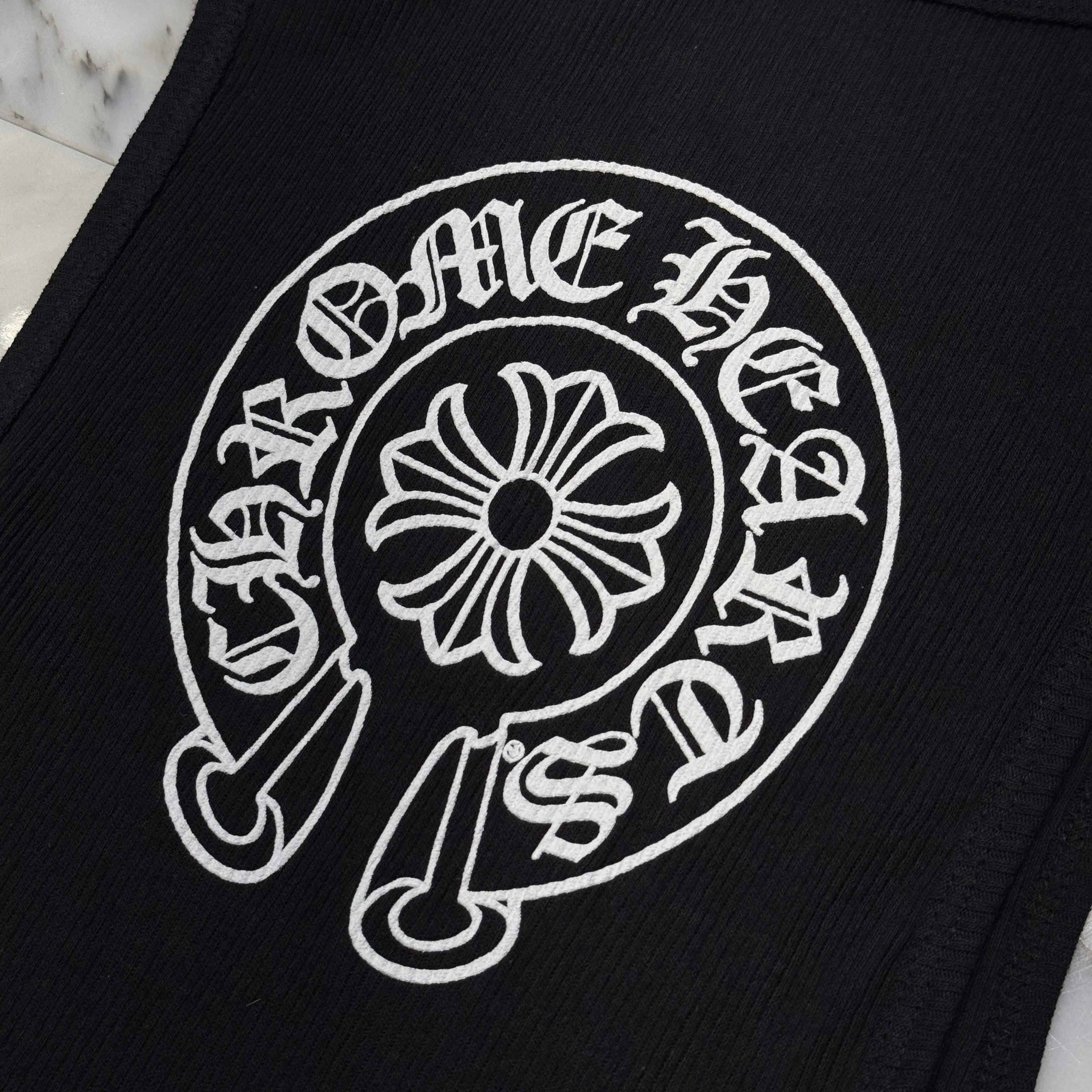 CHROME HEARTS Horseshoe Fuck You Logo Embroidery Tank Top Size L クロムハーツ ホースシュー ファックユー ロゴ刺繍 タンクトップ サイズL