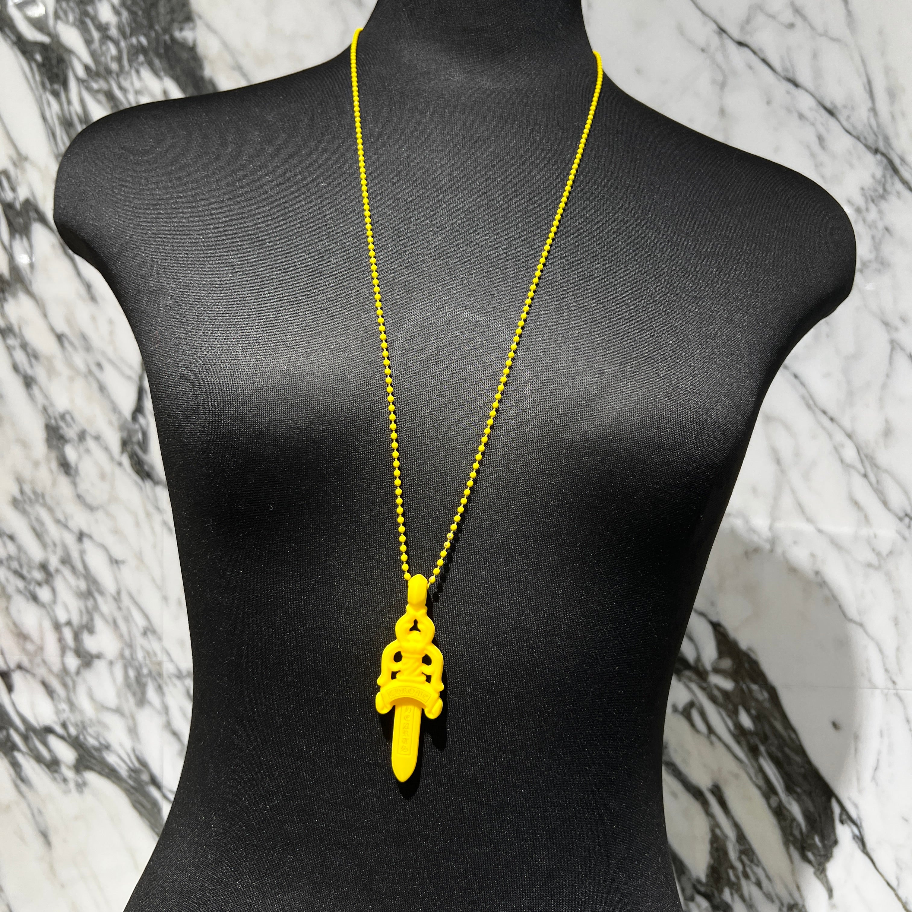 クロムハーツ　ラバーラージダガー シリコンネックレス CHROME HEARTS Large Dagger Silicon Rubber Necklace クロムハーツ