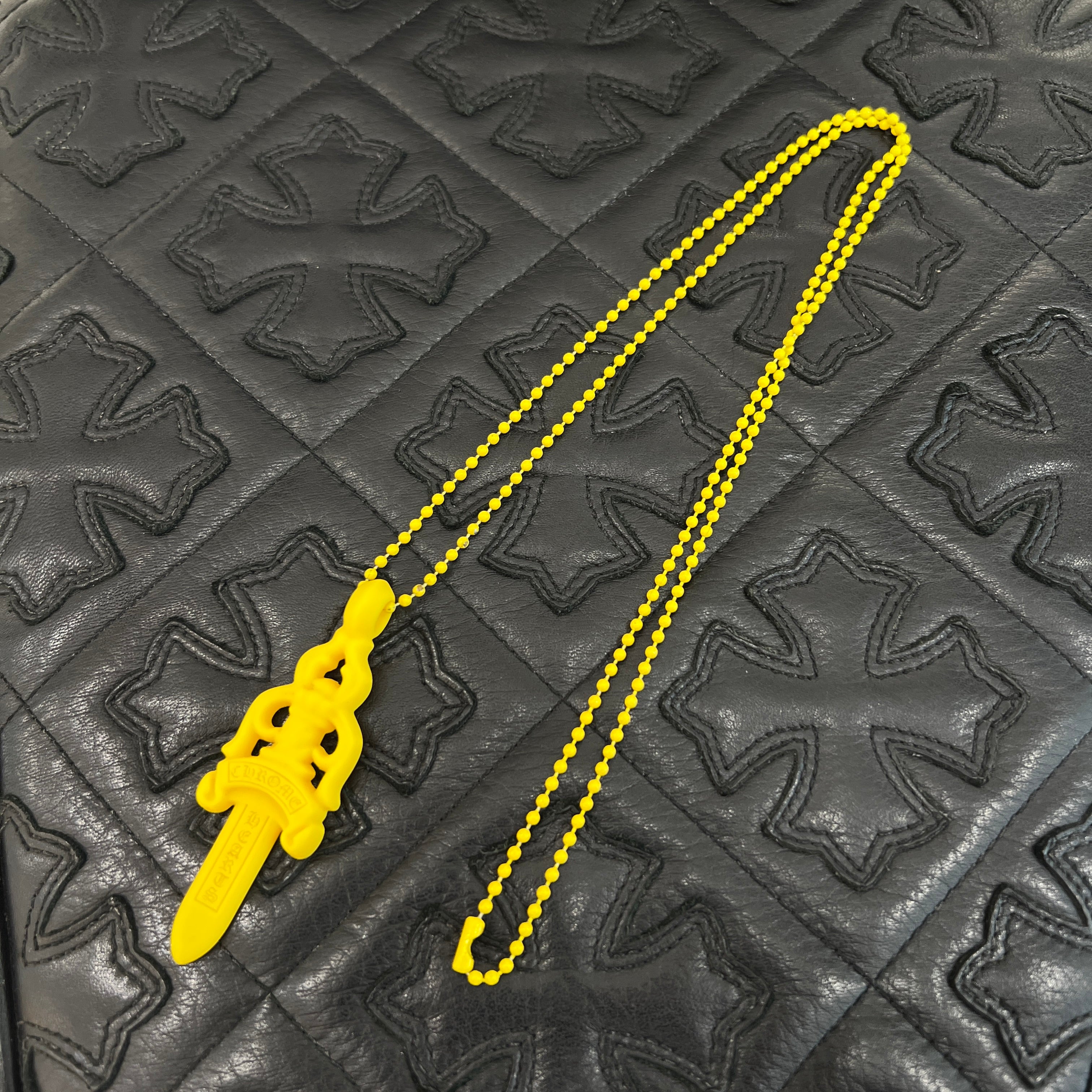 CHROME HEARTS Large Dagger Silicon Rubber Necklace クロムハーツ