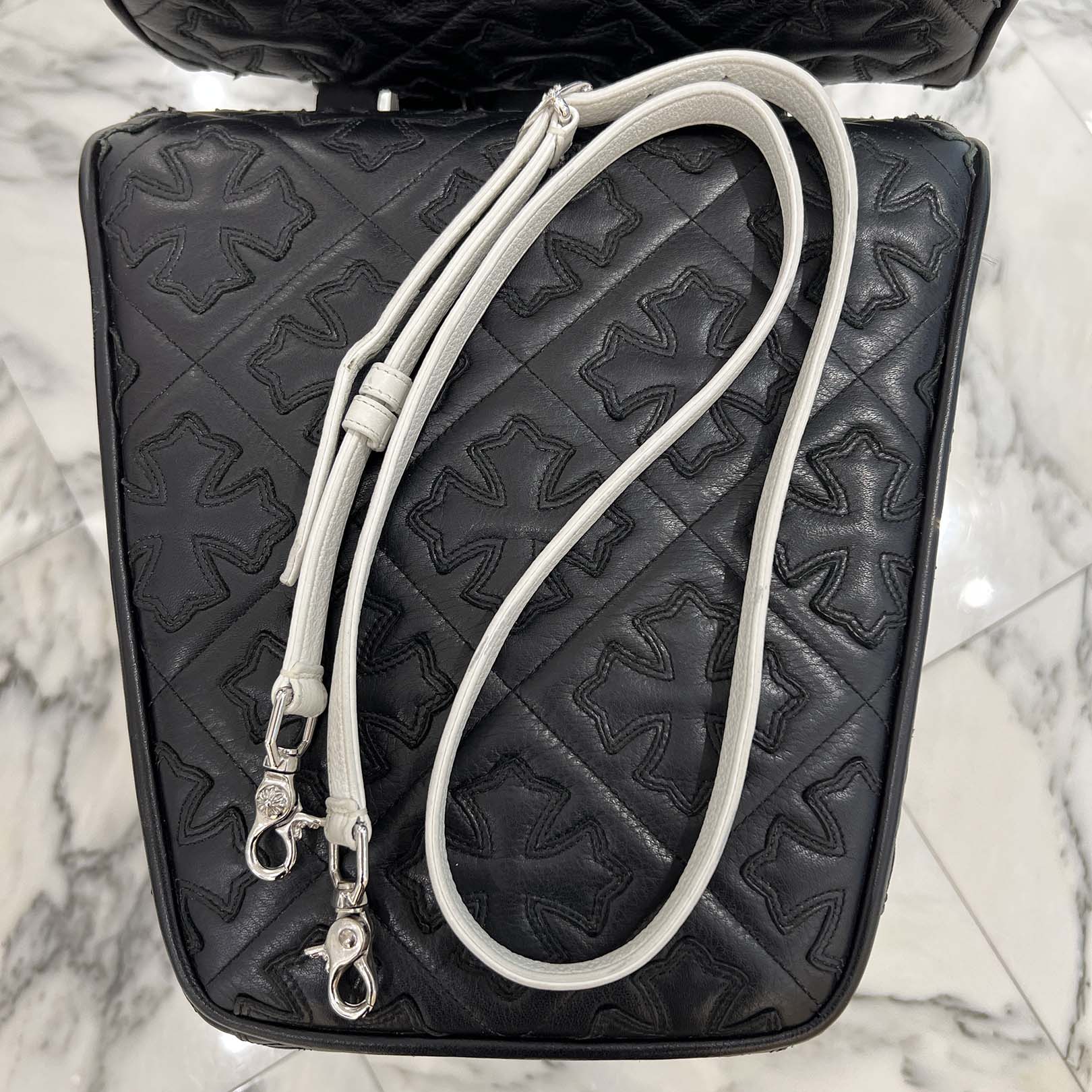 CHROME HEARTS TAKAMINI 3 Cemetery Cross Patch Denim Shoulder Bag クロムハーツ タカミニ 3セメタリークロスパッチデニムショルダーバッグ