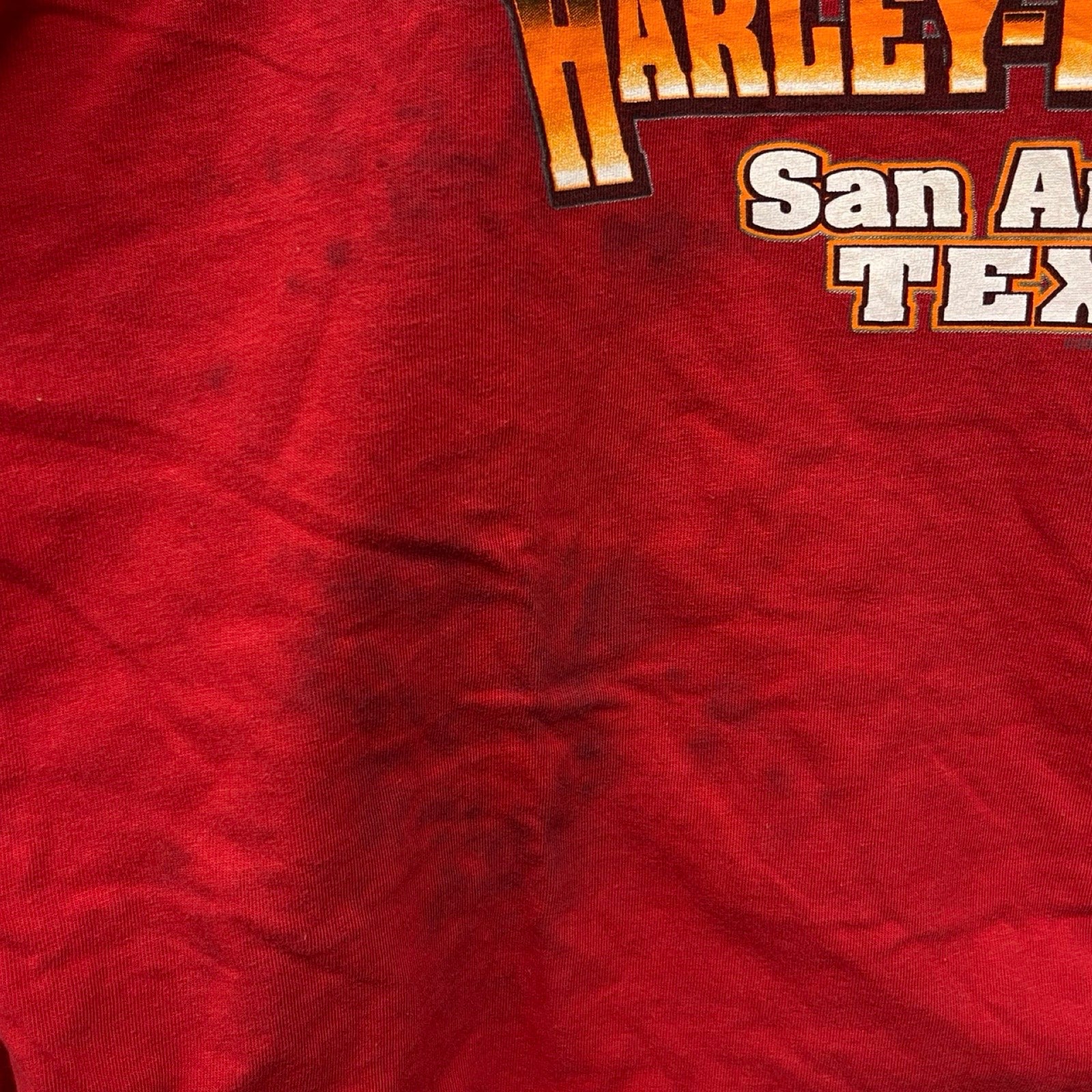 Vintage 00's Harley-Davidson "ALAMO CITY" 2009 L/S Tee Size 3XL