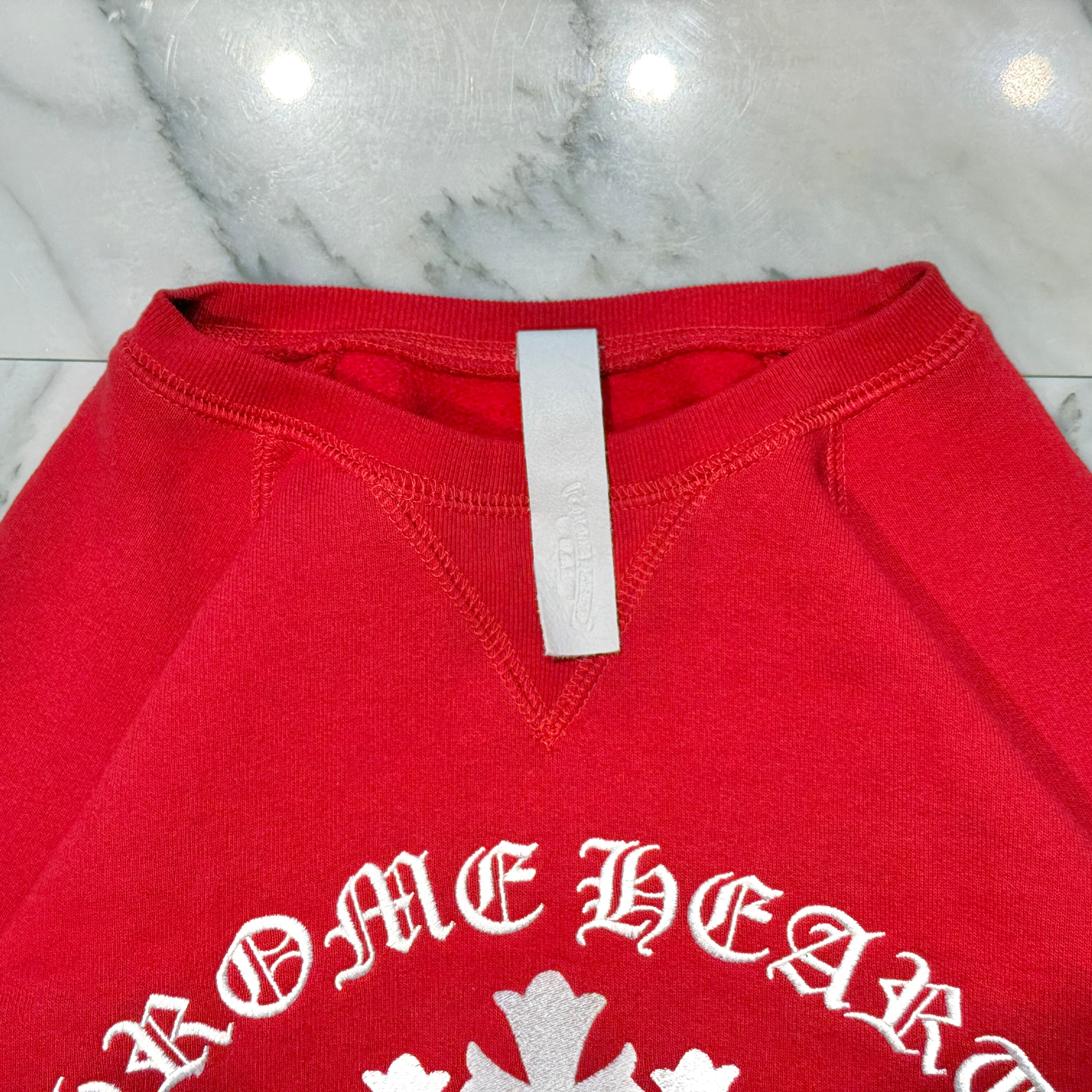 CHROME HEARTS King Taco 3 Cemetery Cross Embroidery Sweat Shirt Size M クロムハーツ キングタコ 3セメタリークロス刺繍 スウェットシャツ サイズM