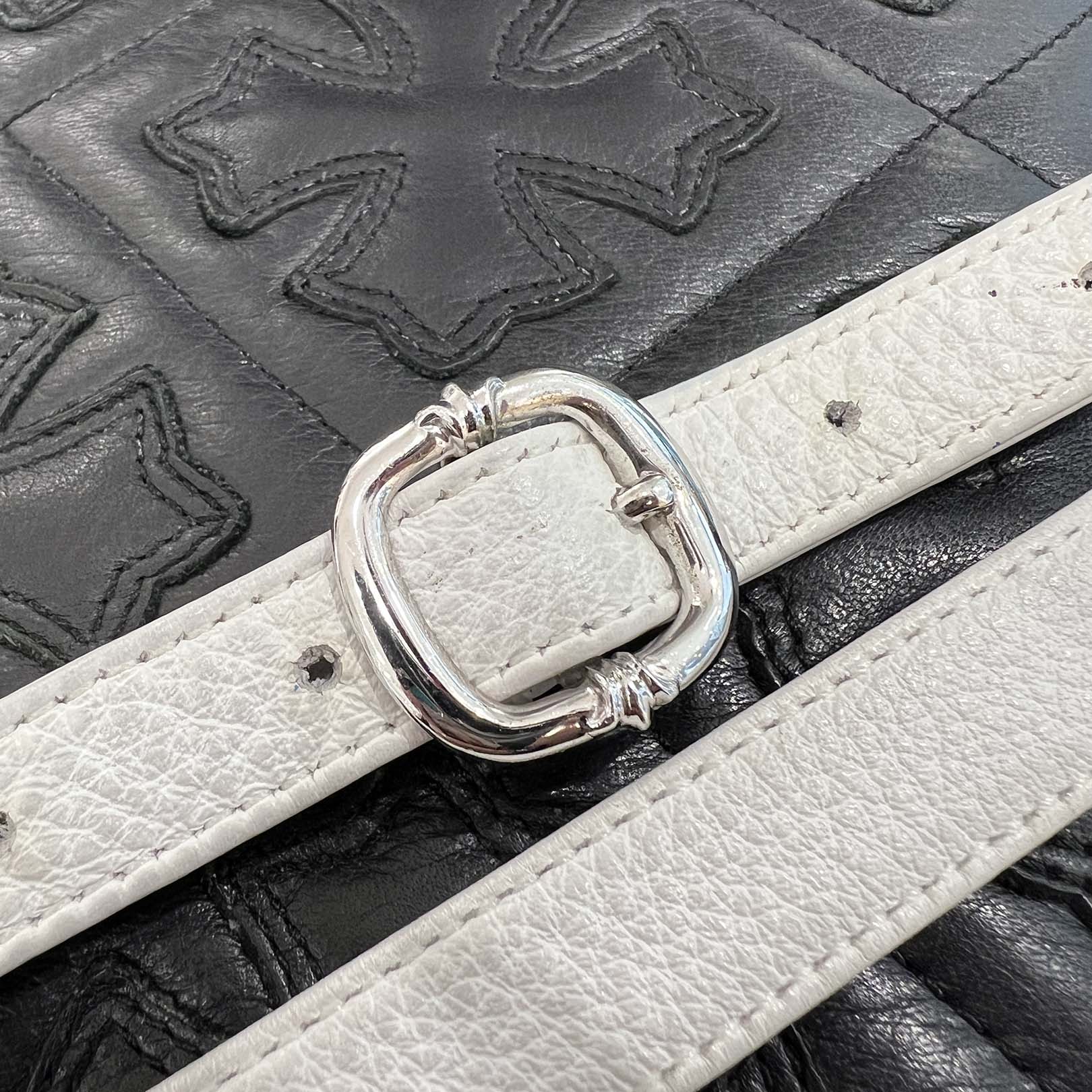 CHROME HEARTS TAKAMINI 3 Cemetery Cross Patch Denim Shoulder Bag クロムハーツ タカミニ 3セメタリークロスパッチデニムショルダーバッグ