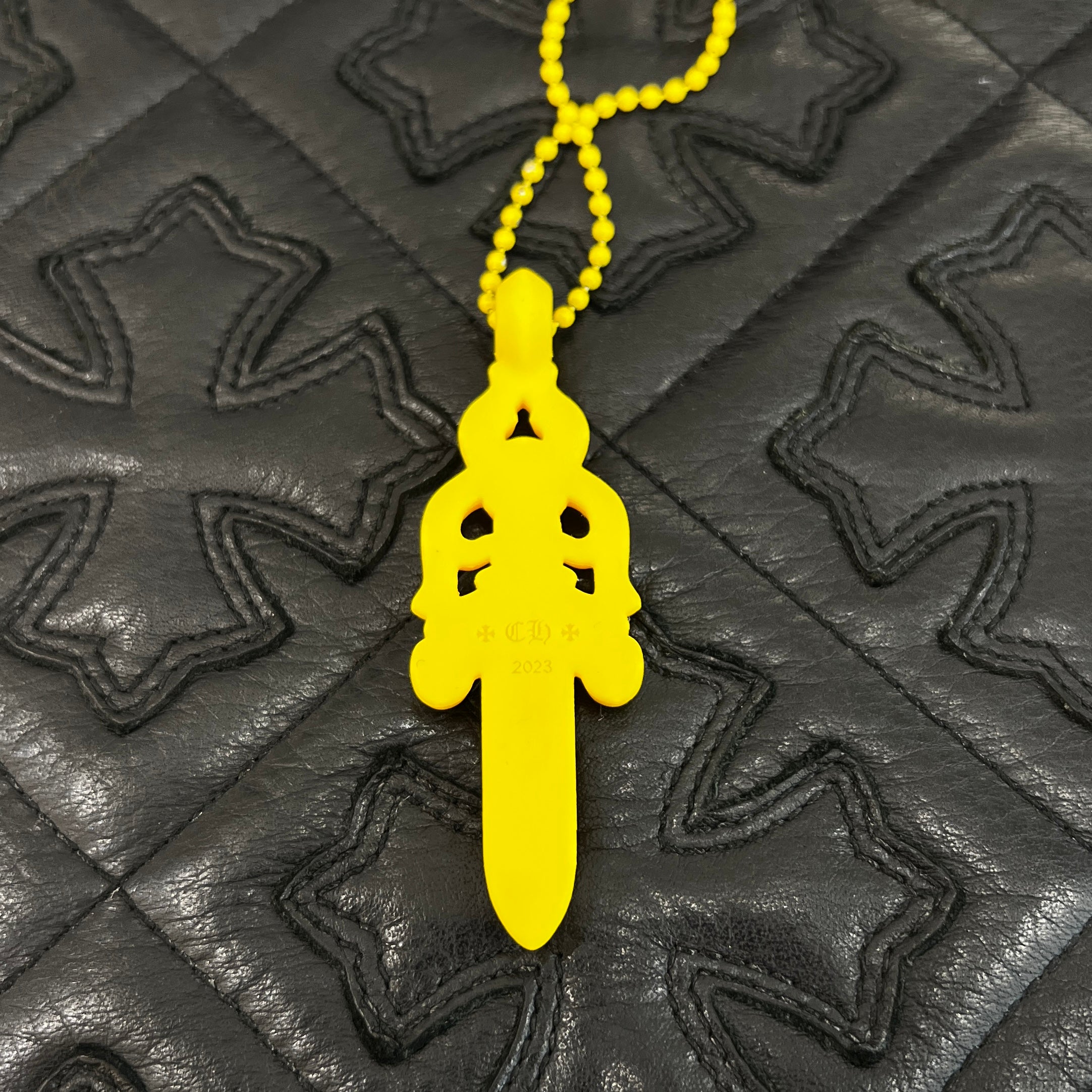 CHROME HEARTS Large Dagger Silicon Rubber Necklace クロム