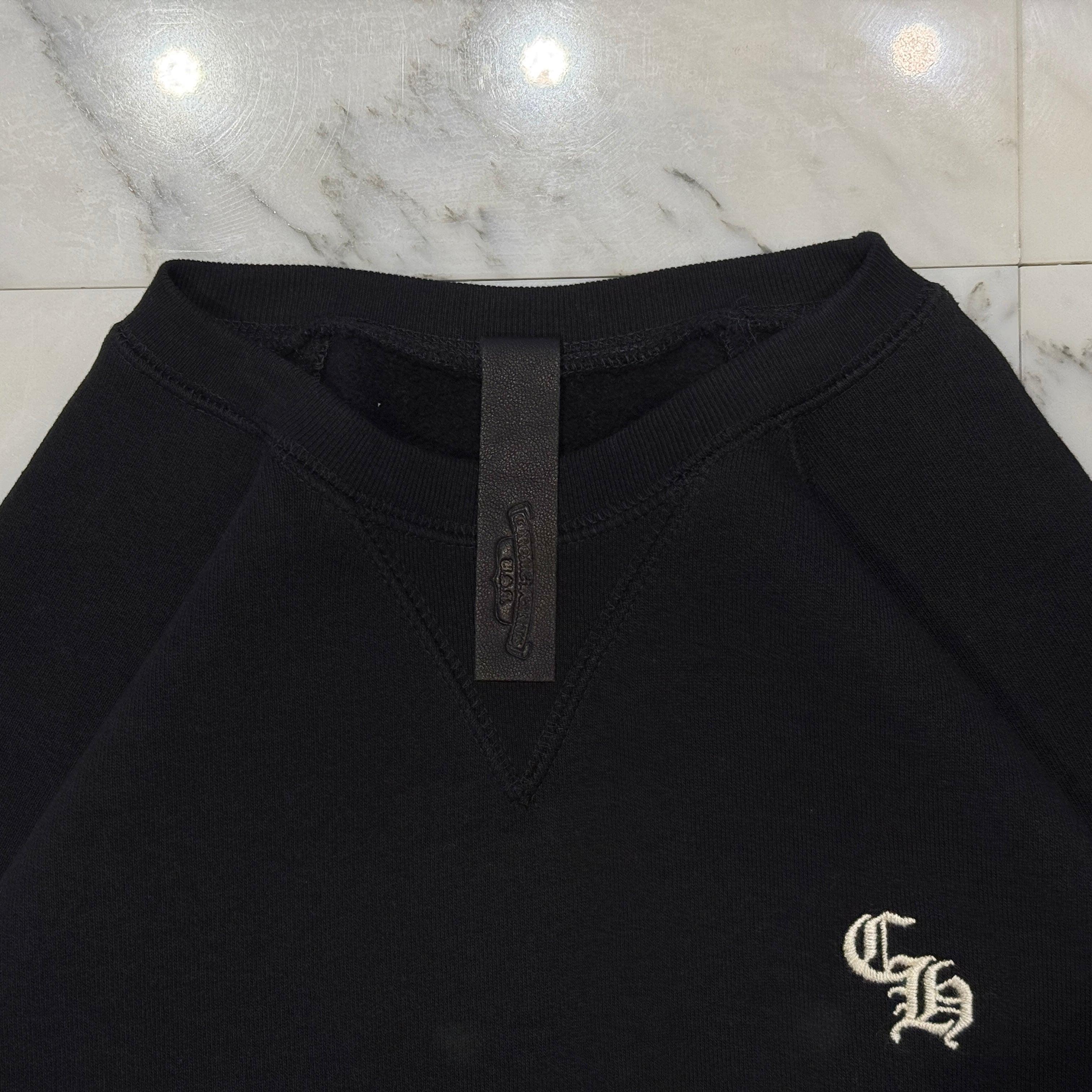 CHROME HEARTS Y NOT SLO RIDE CH Embroidery Crew Neck Sweat CHROME HEARTS Y NOT SLO RIDE CH Embroidery Crew Neck Sweat