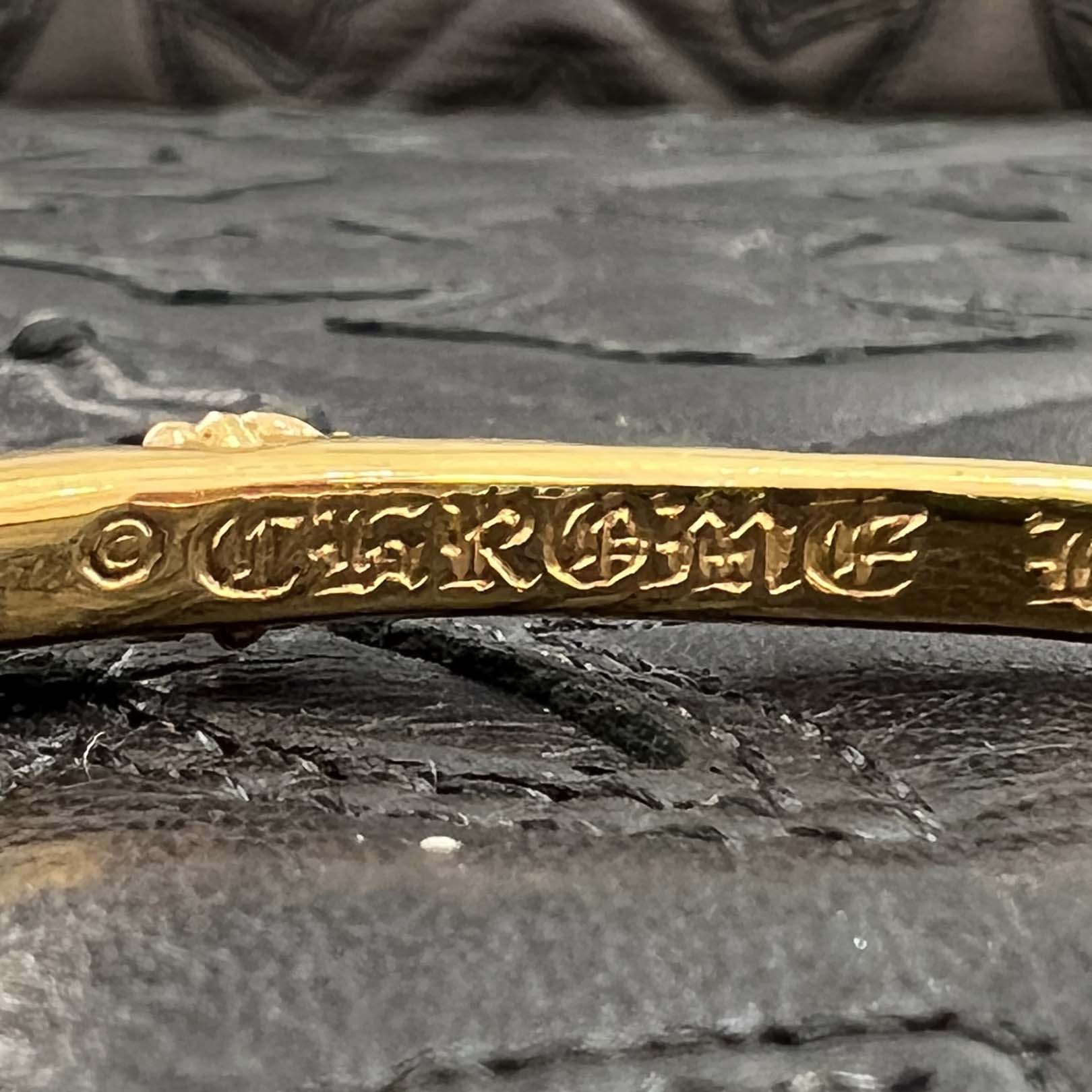 CHROME HEARTS 22K SBT BAND Bangle クロムハーツ 22K SBTバンド バングル