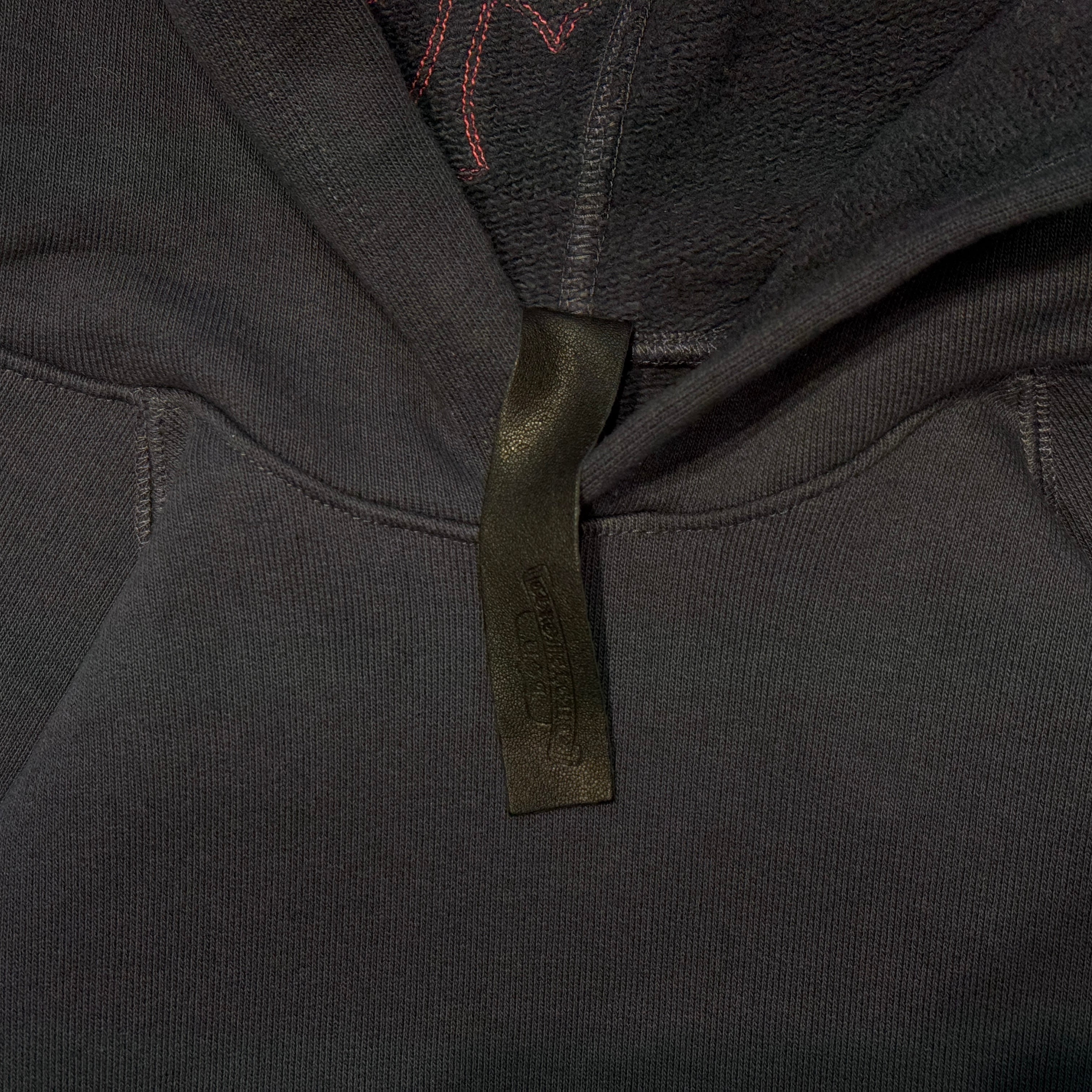 CHROME HEARTS GRP Y NOT Cross Patch Raglan Pullover Hoodie Size L