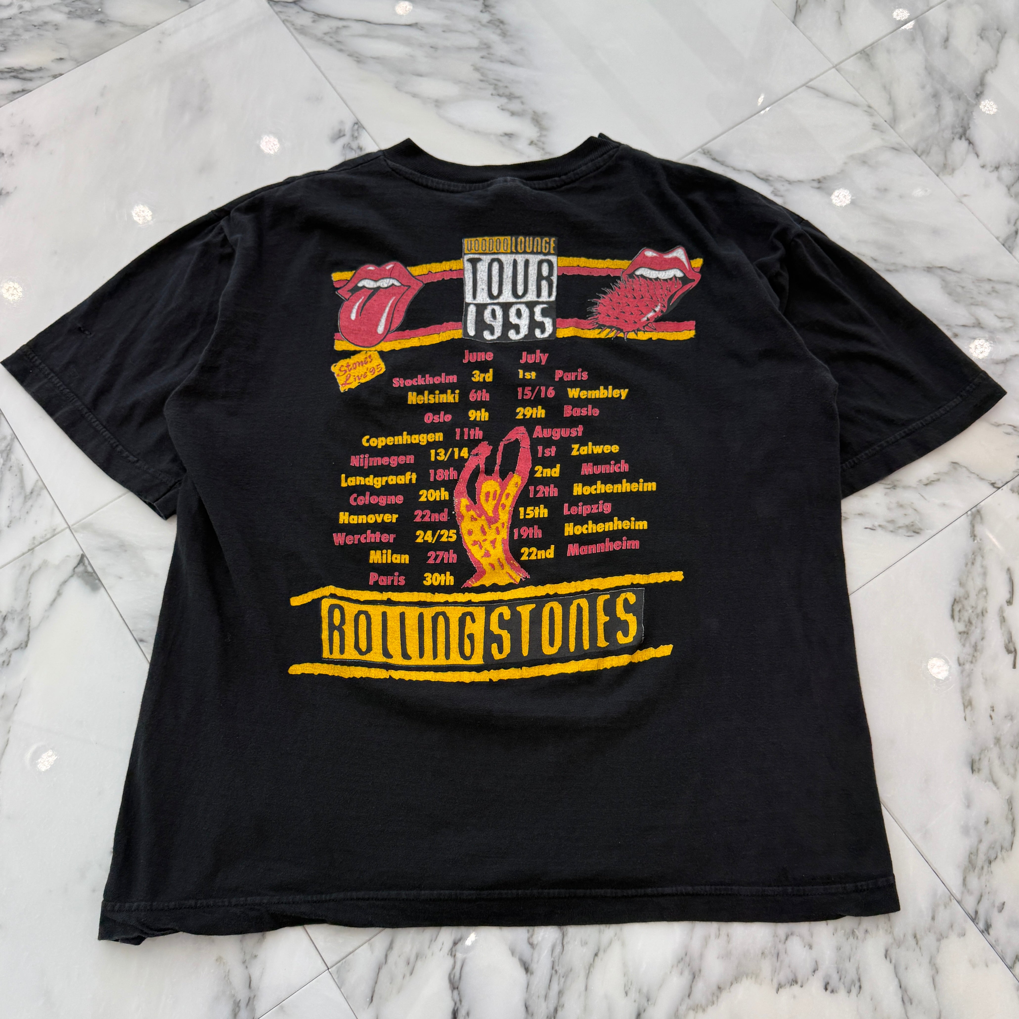 Vintage 90's The Rolling Stones "Voodoo Lounge Tour 1995" S/S Tee Size L 90's ローリング・ストーンズ "ブードゥー ツアー 1995" Tシャツ サイズL