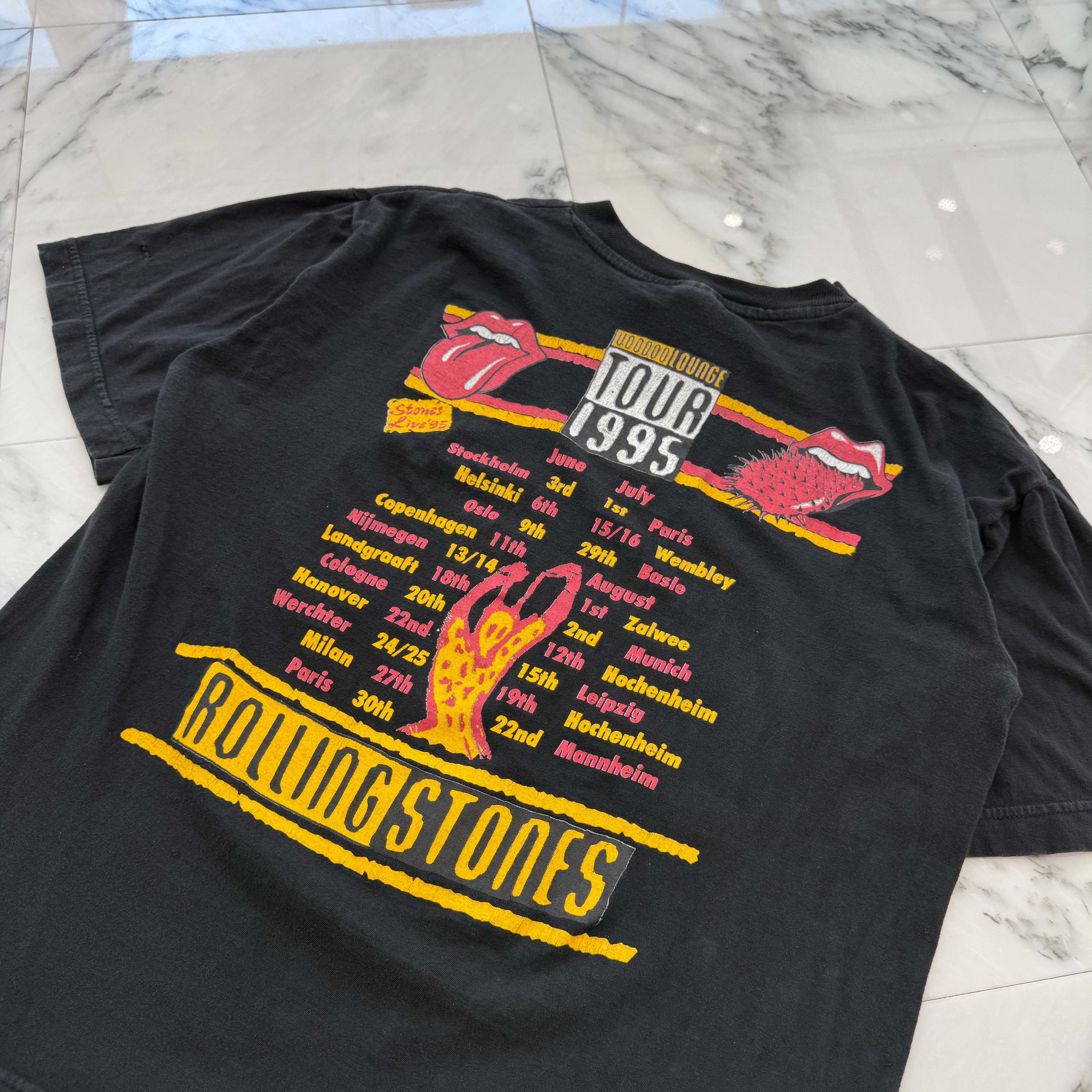 Vintage 90's The Rolling Stones "Voodoo Lounge Tour 1995" S/S Tee Size L 90's ローリング・ストーンズ "ブードゥー ツアー 1995" Tシャツ サイズL