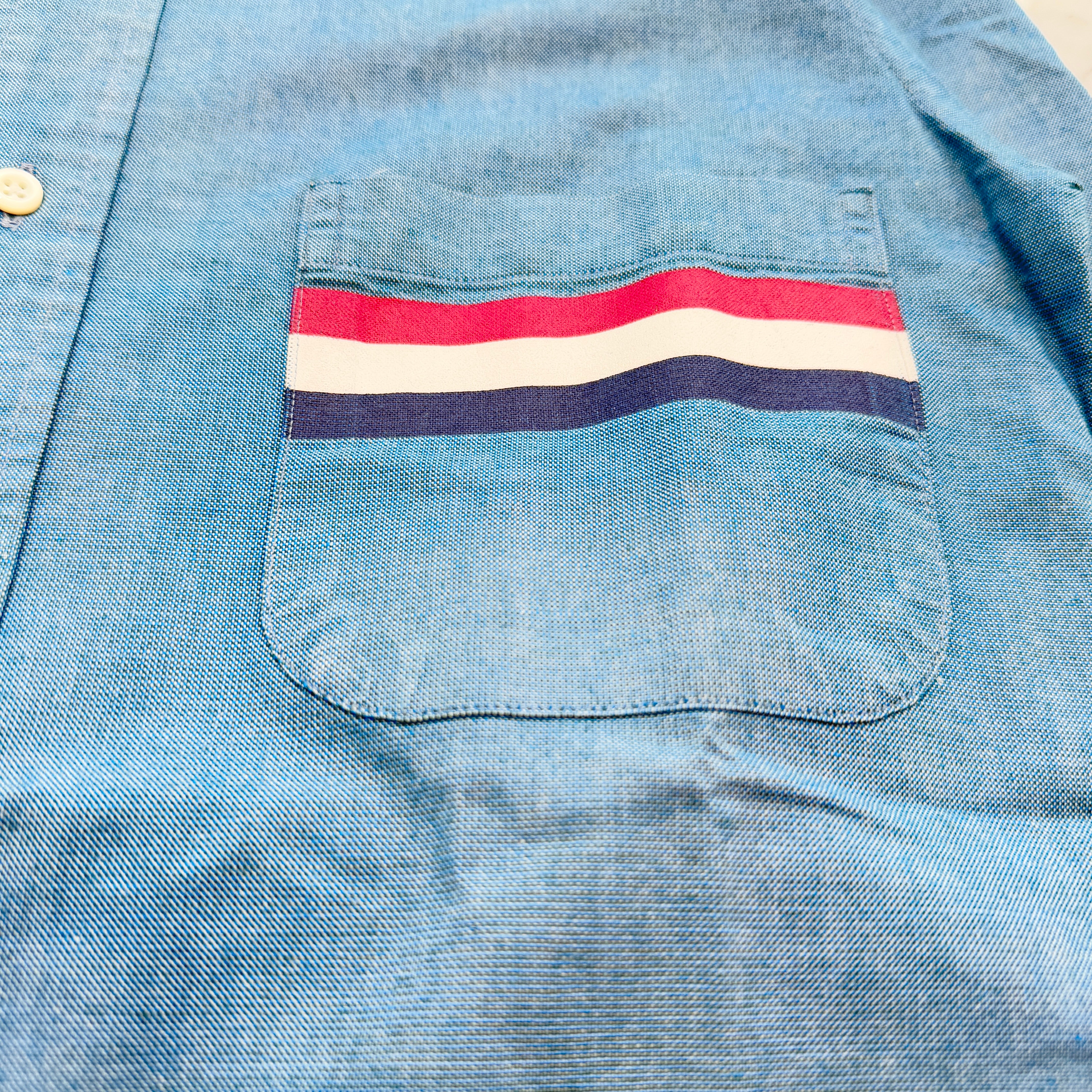 THOME BROWNE Tricolor Oxford Shirt MWL175AW9717 Size 0 トムブラウン トリコロール オックスフォード シャツ サイズ0