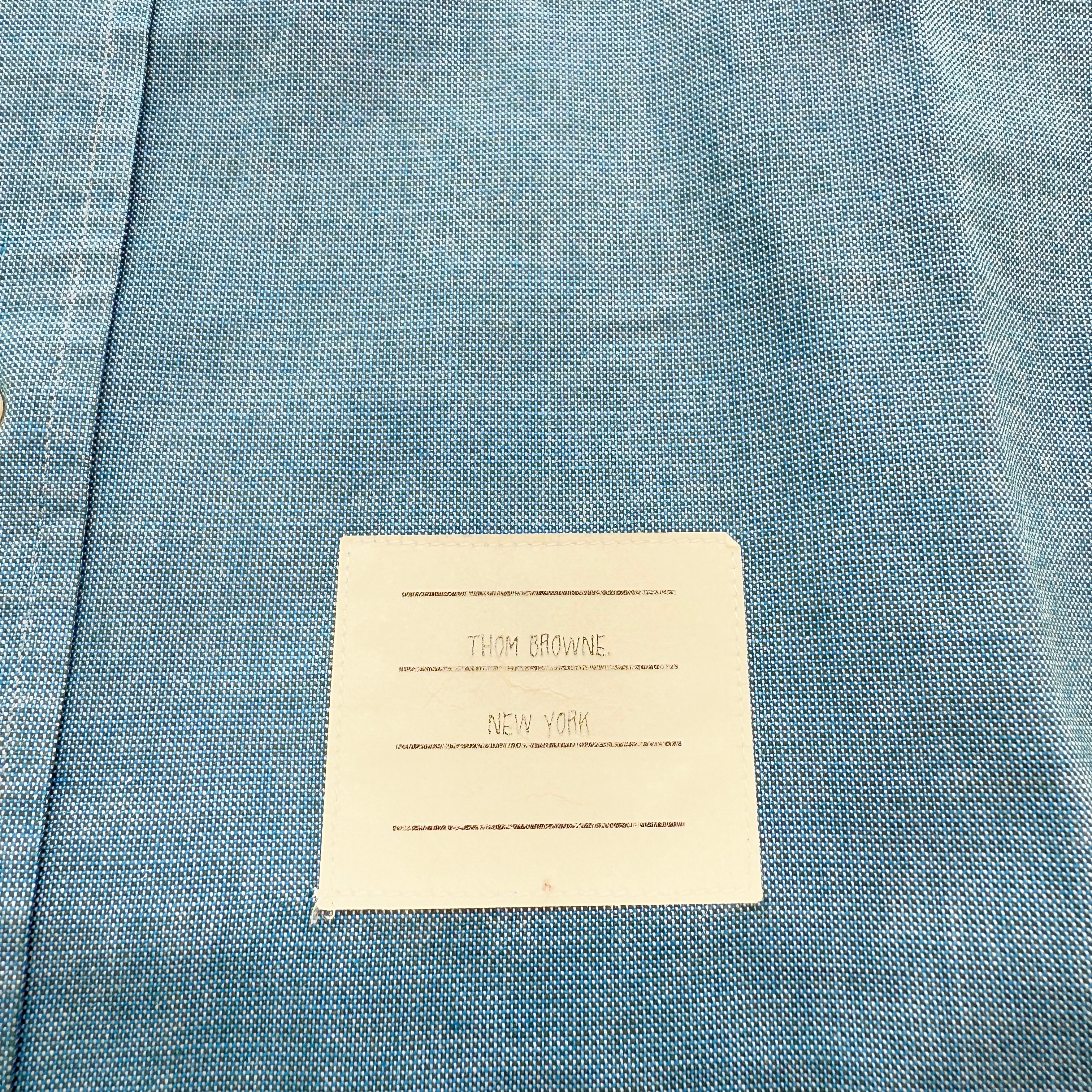 THOME BROWNE Tricolor Oxford Shirt MWL175AW9717 Size 0 トムブラウン トリコロール オックスフォード シャツ サイズ0