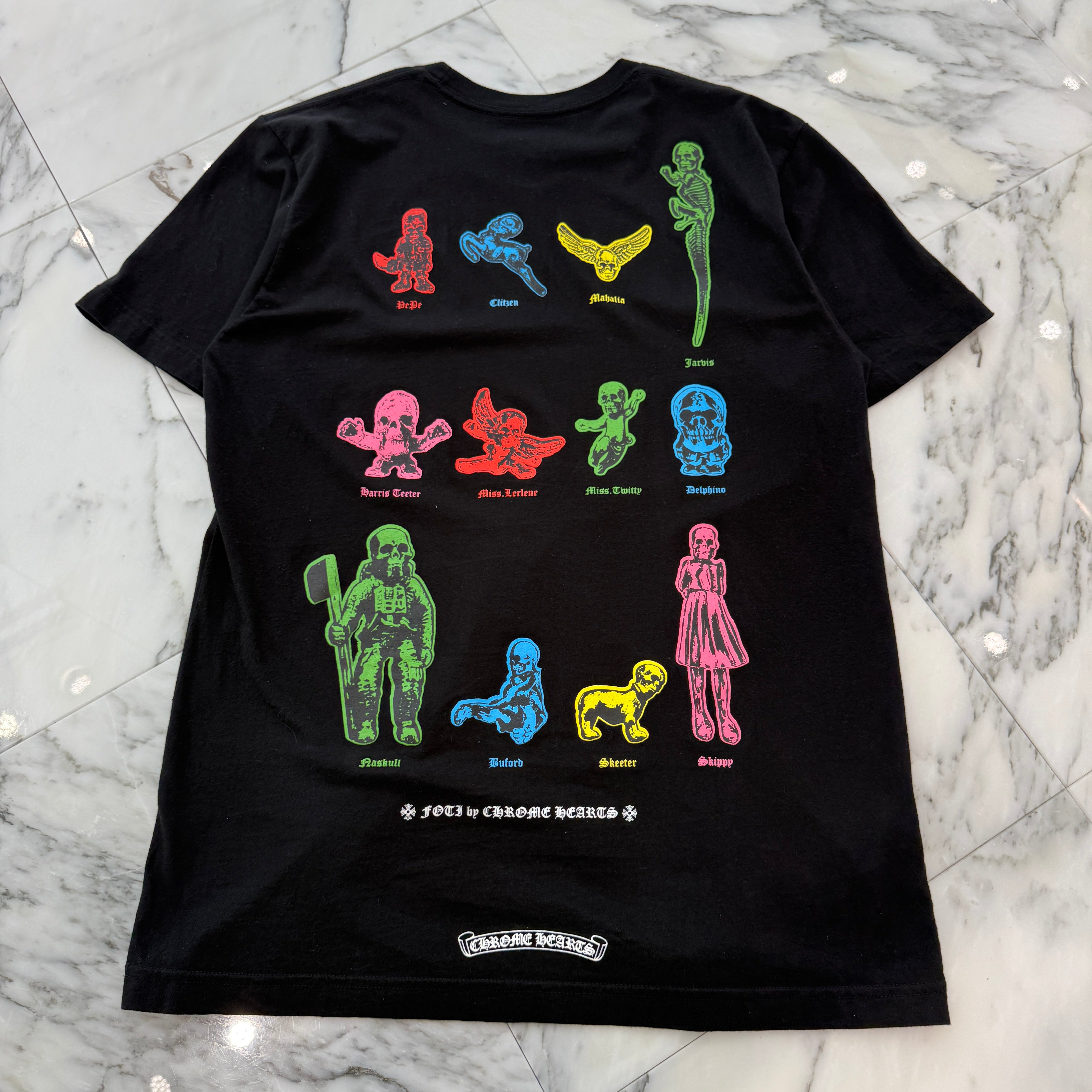 CHROME HEARTS 2023SS FOTI Rainbow Family Tee Size L クロムハーツ フォティ レインボー ファミリー Tシャツ サイズL