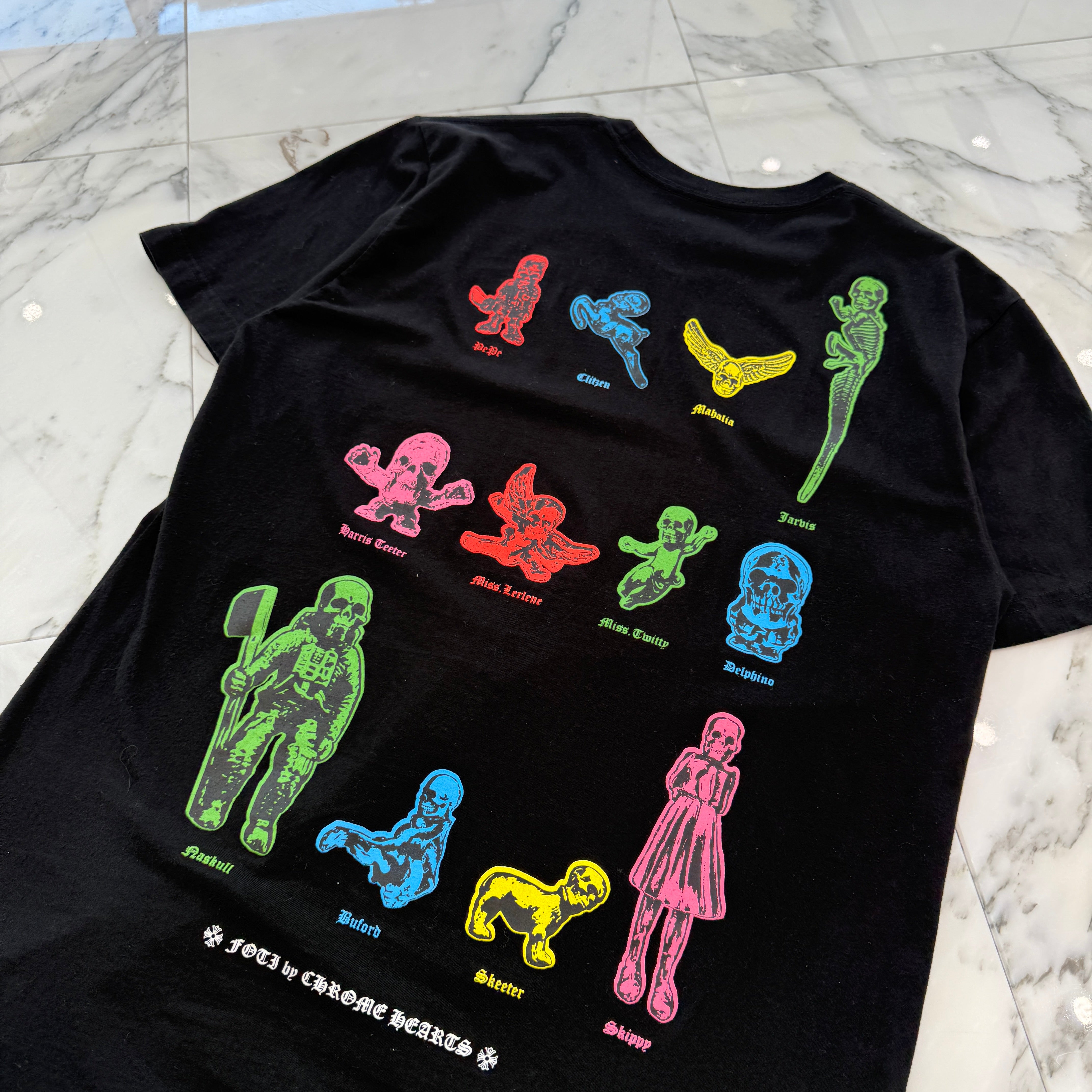 CHROME HEARTS 2023SS FOTI Rainbow Family Tee Size L クロムハーツ フォティ レインボー ファミリー Tシャツ サイズL