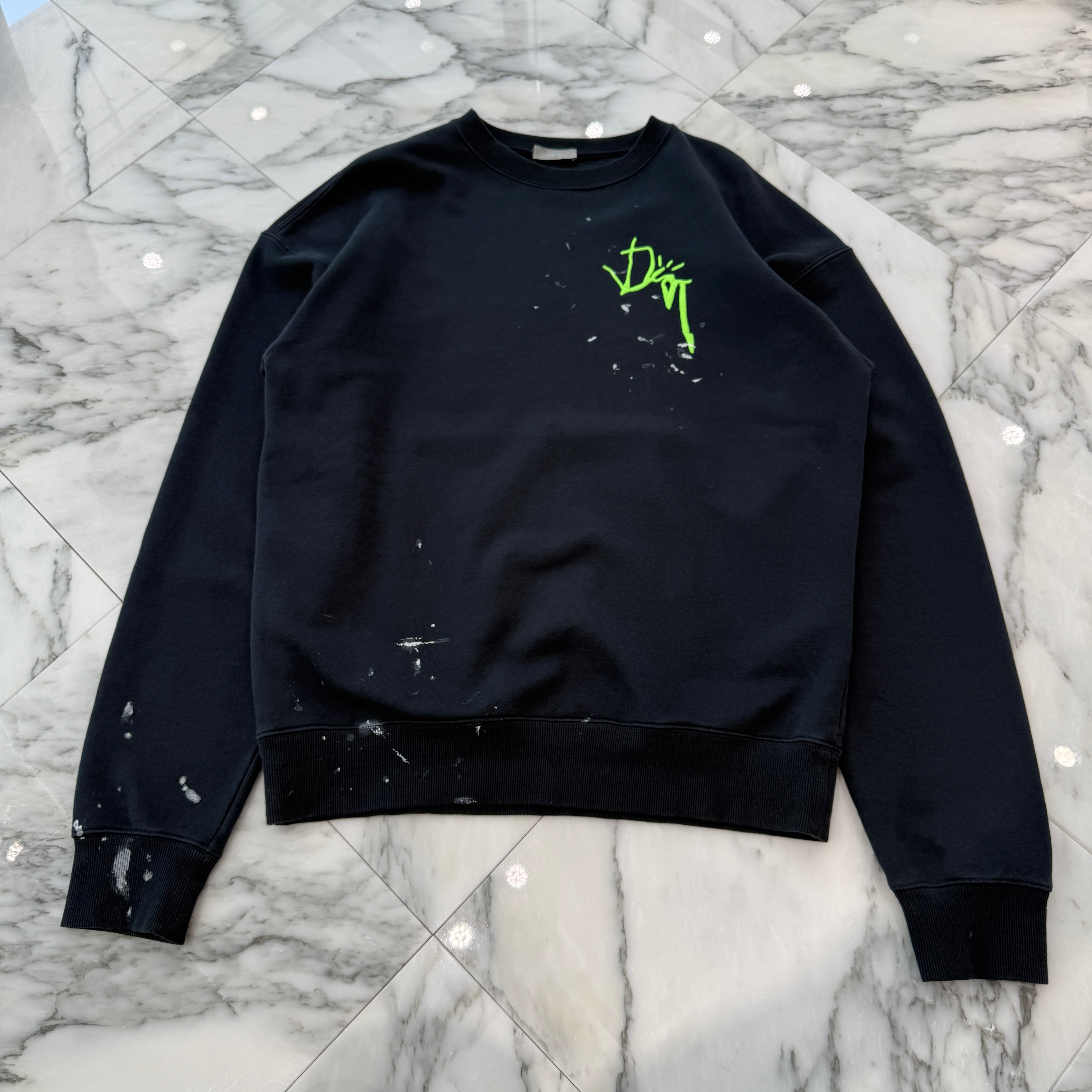 DIOR × Travis Scott 2022AW Cactus Jack Logo Embroidery Oversized Sweatshirt 283J679A0531 Size S ディオール × トラヴィス・スコット カクタスジャック ロゴ刺繍 オーバーサイズ スウェットシャツ サイズS
