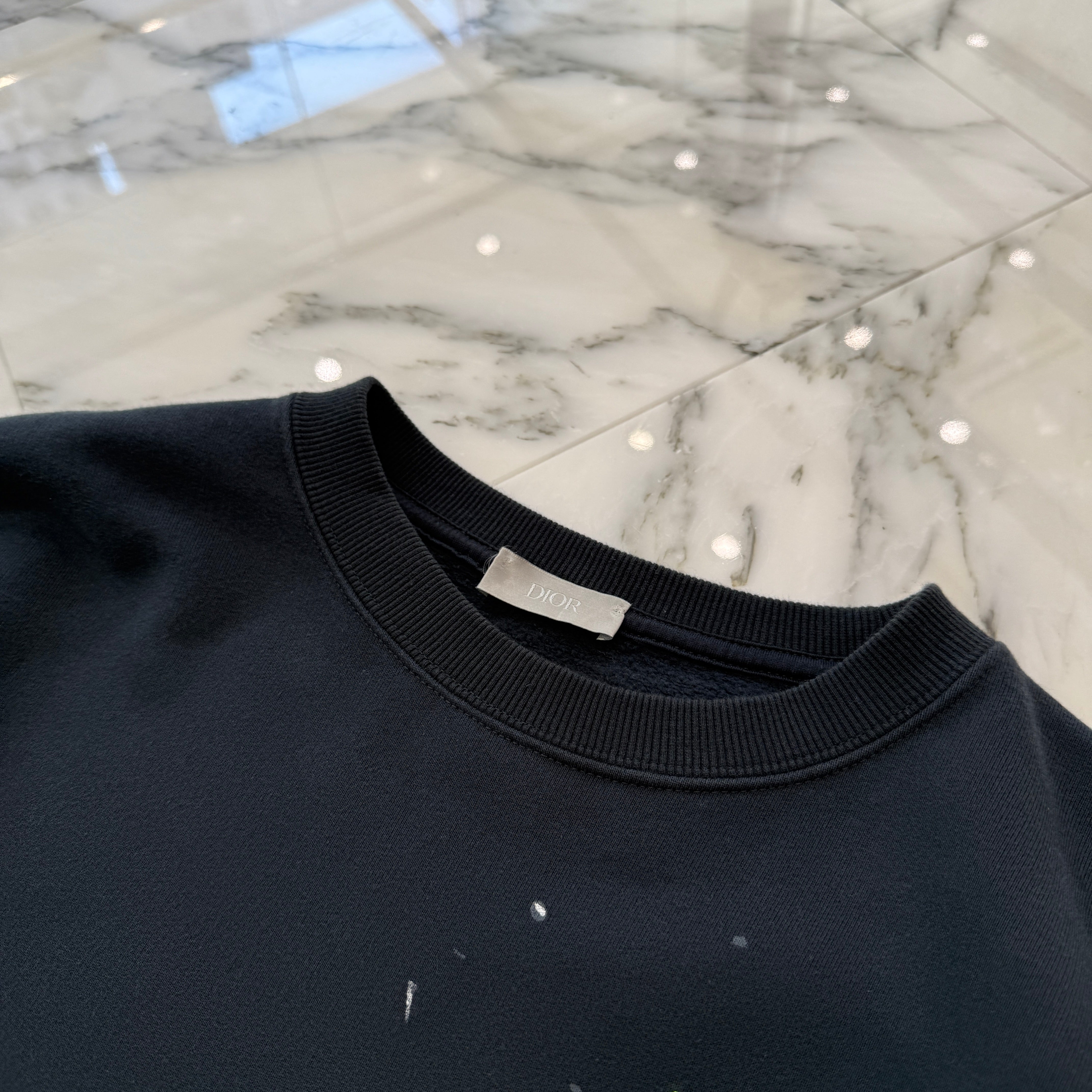 DIOR × Travis Scott 2022AW Cactus Jack Logo Embroidery Oversized Sweatshirt 283J679A0531 Size S ディオール × トラヴィス・スコット カクタスジャック ロゴ刺繍 オーバーサイズ スウェットシャツ サイズS