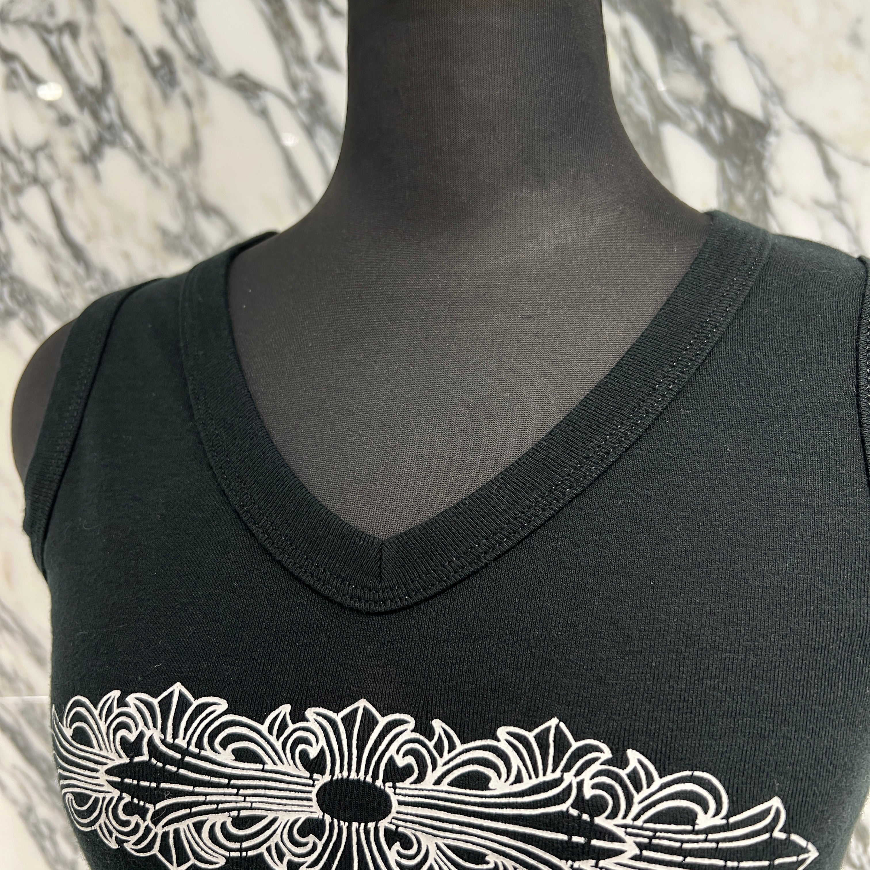 CHROME HEARTS Floral Cross Print Tank Top Size ONE SIZE クロムハーツ フローラルクロス プリント タンクトップ サイズONE SIZE