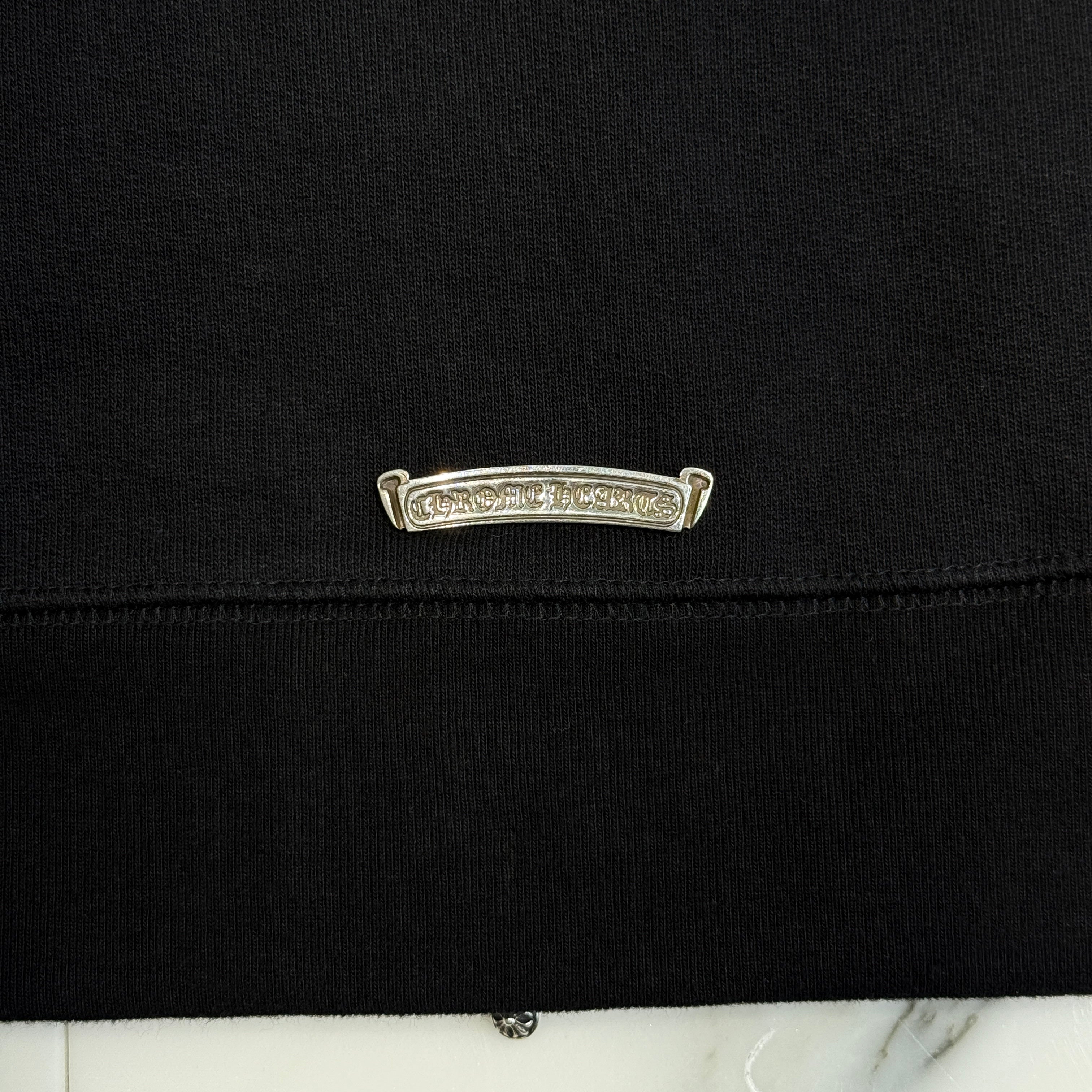 CHROME HEARTS King Taco 3 Cemetery Cross Embroidery Zip Up Hoodie