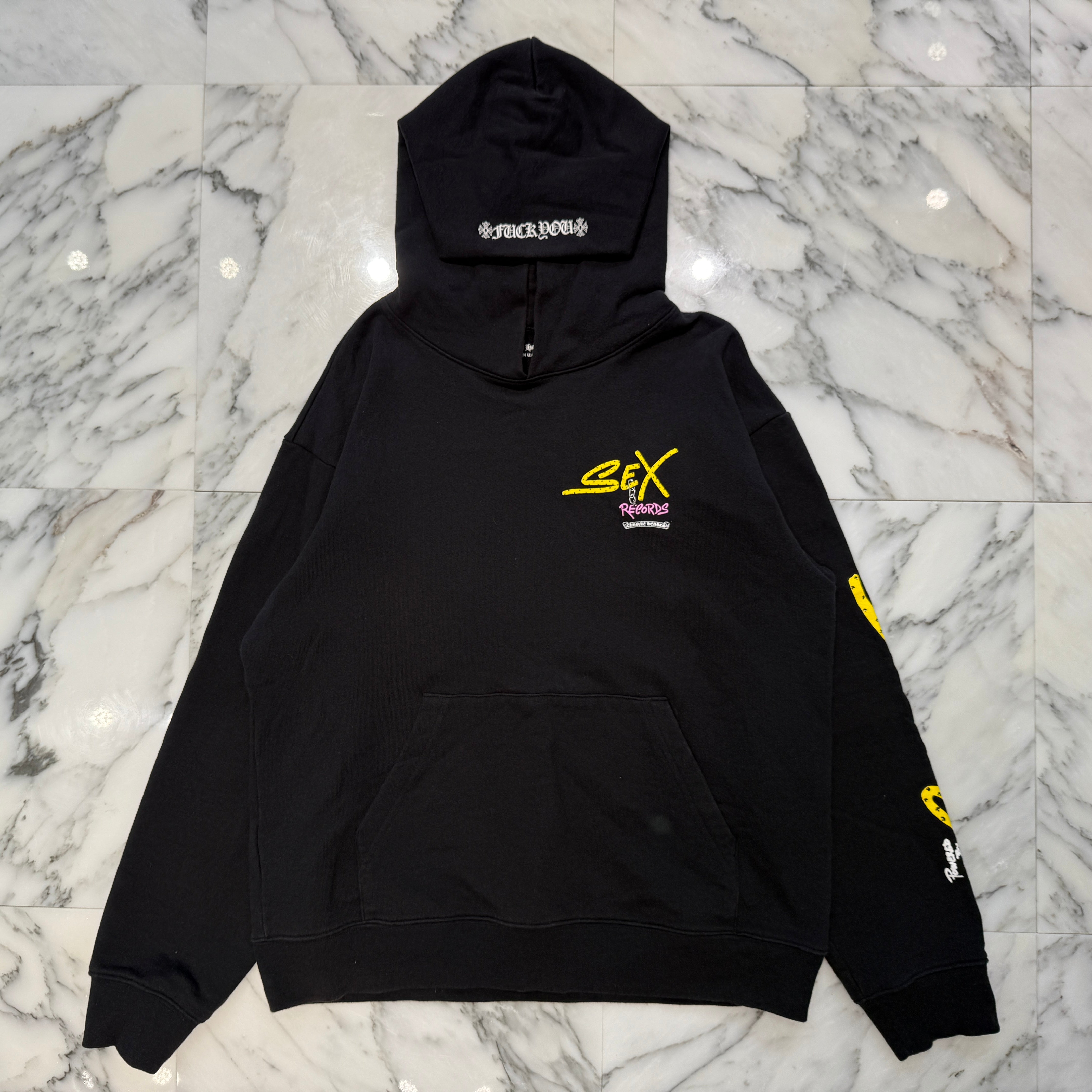 CHROME HEARTS×MATTY BOY Sex Records PPO Concept Pullover Hoodie Size XXL クロムハーツ×マッティボーイ セックスレコードPPOコンセプト プルオーバー フーディー サイズXXL