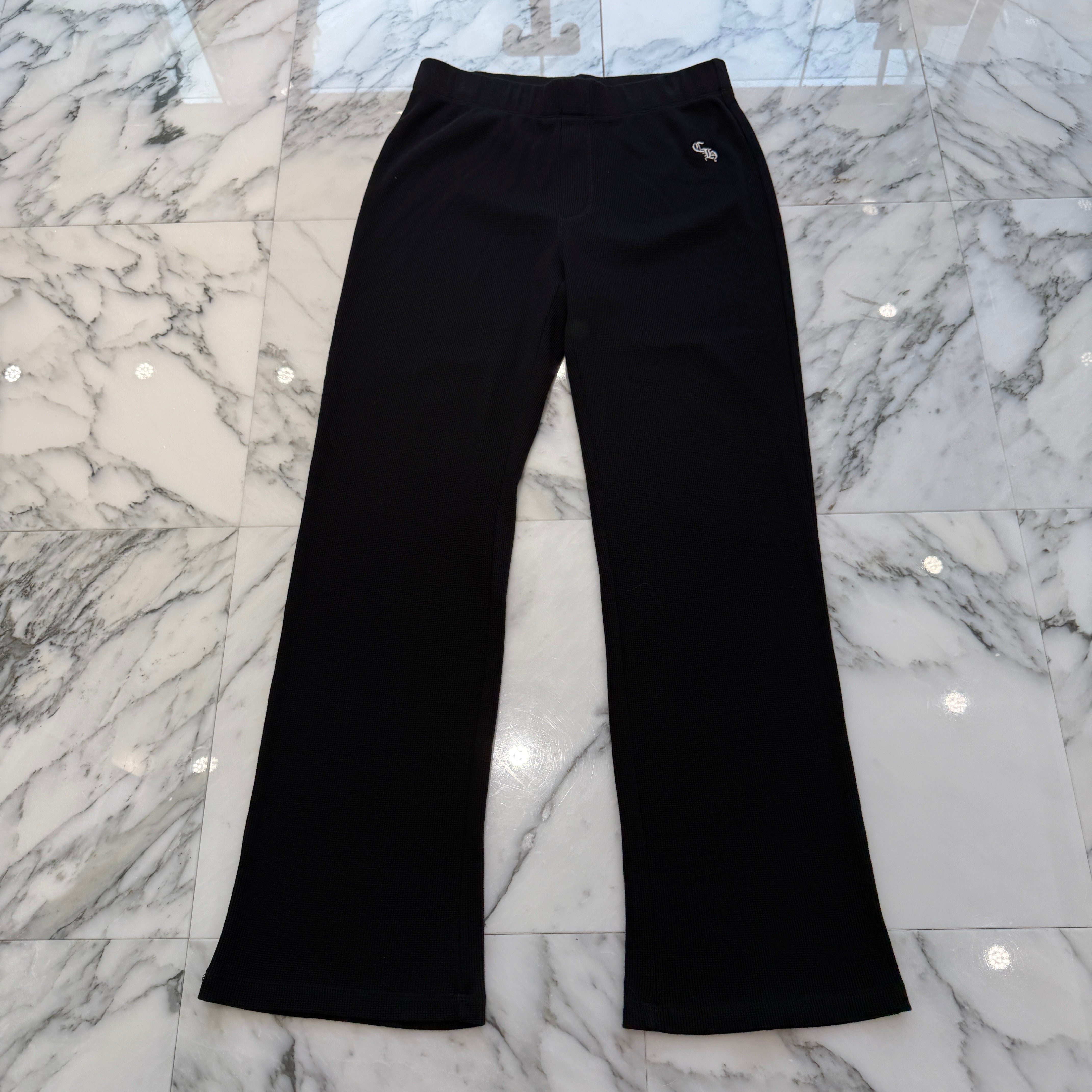 CHROME HEARTS Y NOT CH Logo Embroidery Thermal Long Pants Size M クロムハーツ ワイノット CHロゴ 刺繍 サーマル ロングパンツ サイズM