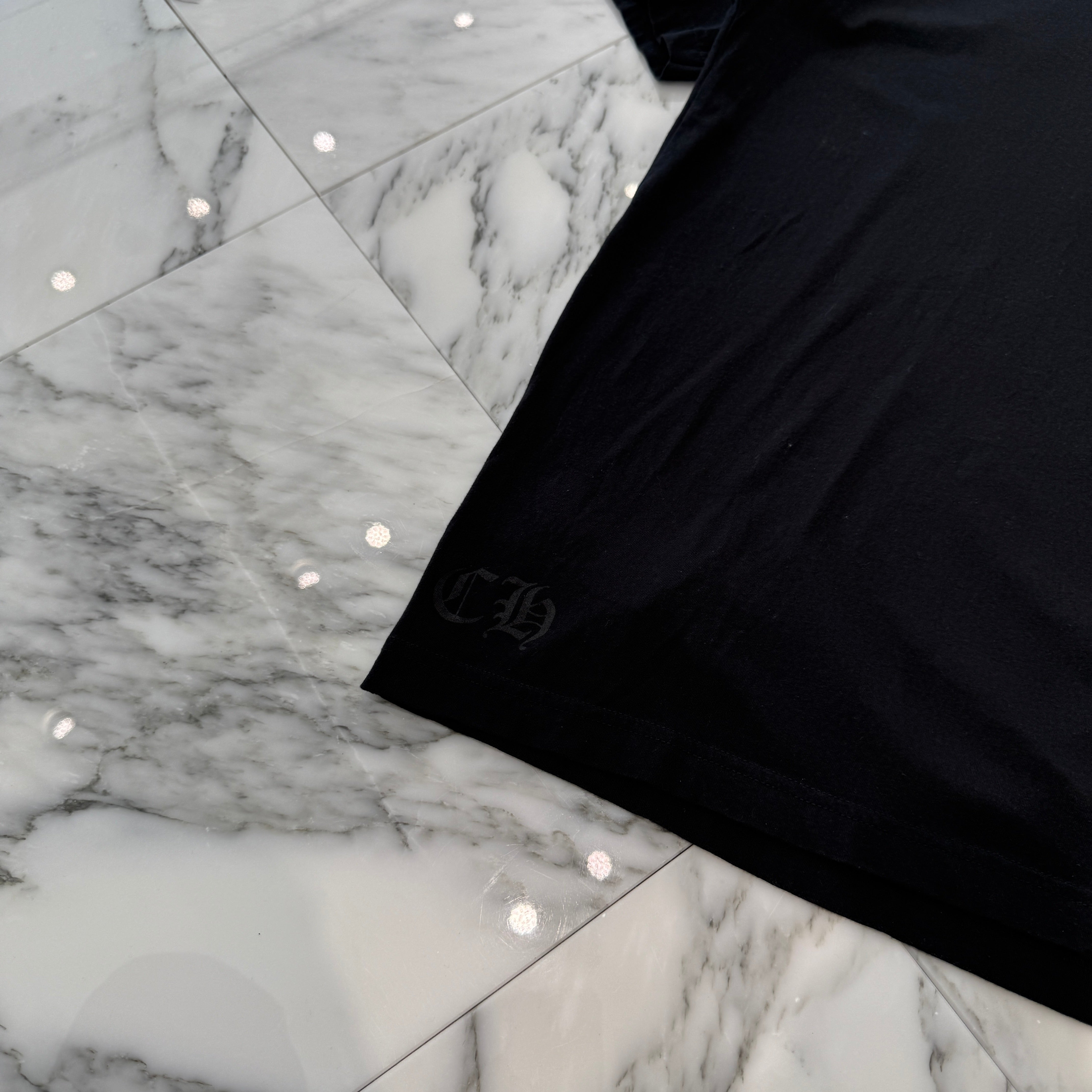 CHROME HEARTS Old English Purple Neck Logo Short Sleeve Tee Size L クロムハーツ オールドイングリッシュ パープルネックロゴ ショートスリーブ Tシャツ サイズＬ