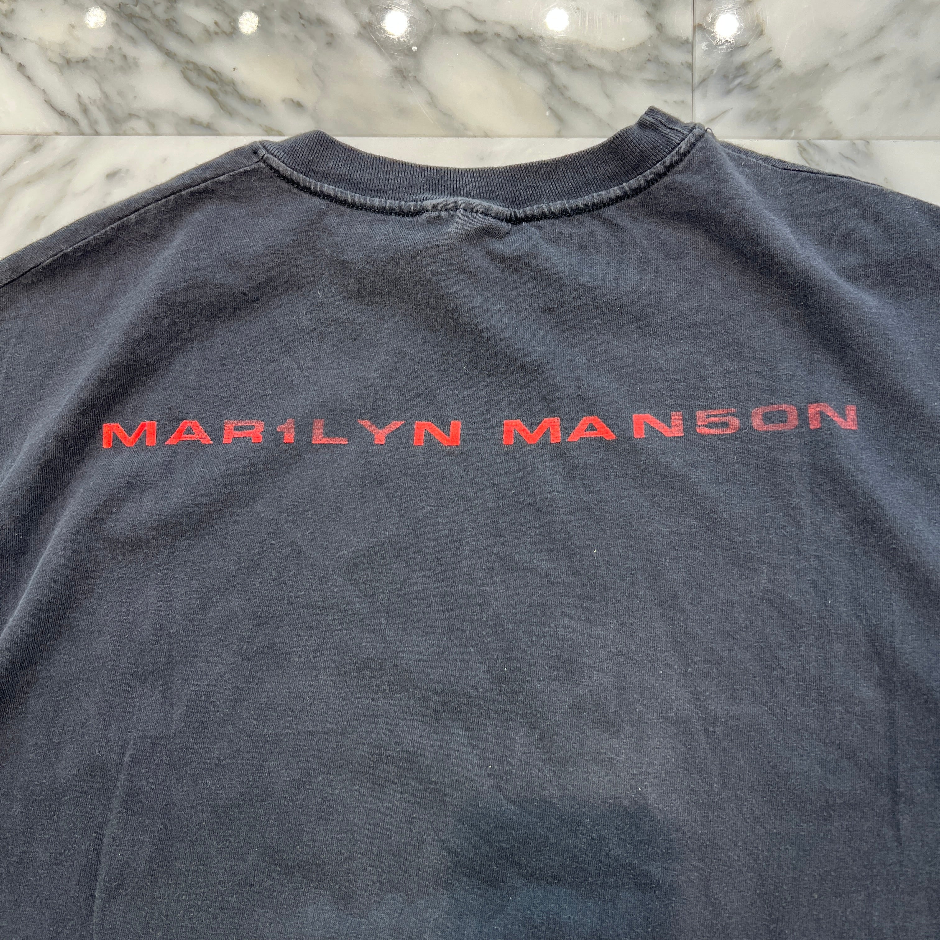 Vintage 90's Marilyn Manson "GOD IS IN THE TV" Winterland S/S Tee Size L 90's マリリン・マンソン "ゴッドイズインザTV" ウィンターランド社製 Tシャツ サイズL
