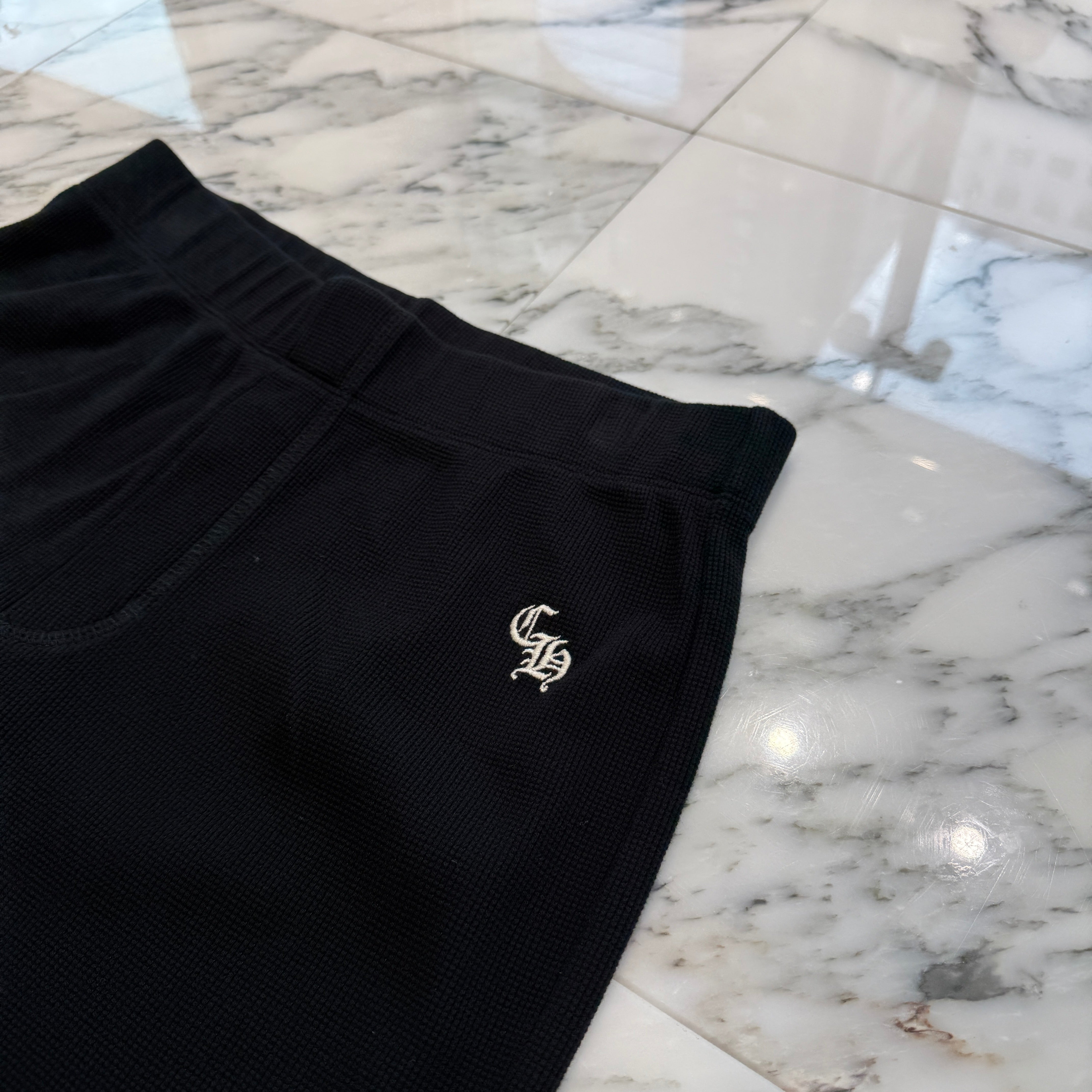 CHROME HEARTS Y NOT CH Logo Embroidery Thermal Long Pants Size M クロムハーツ ワイノット CHロゴ 刺繍 サーマル ロングパンツ サイズM