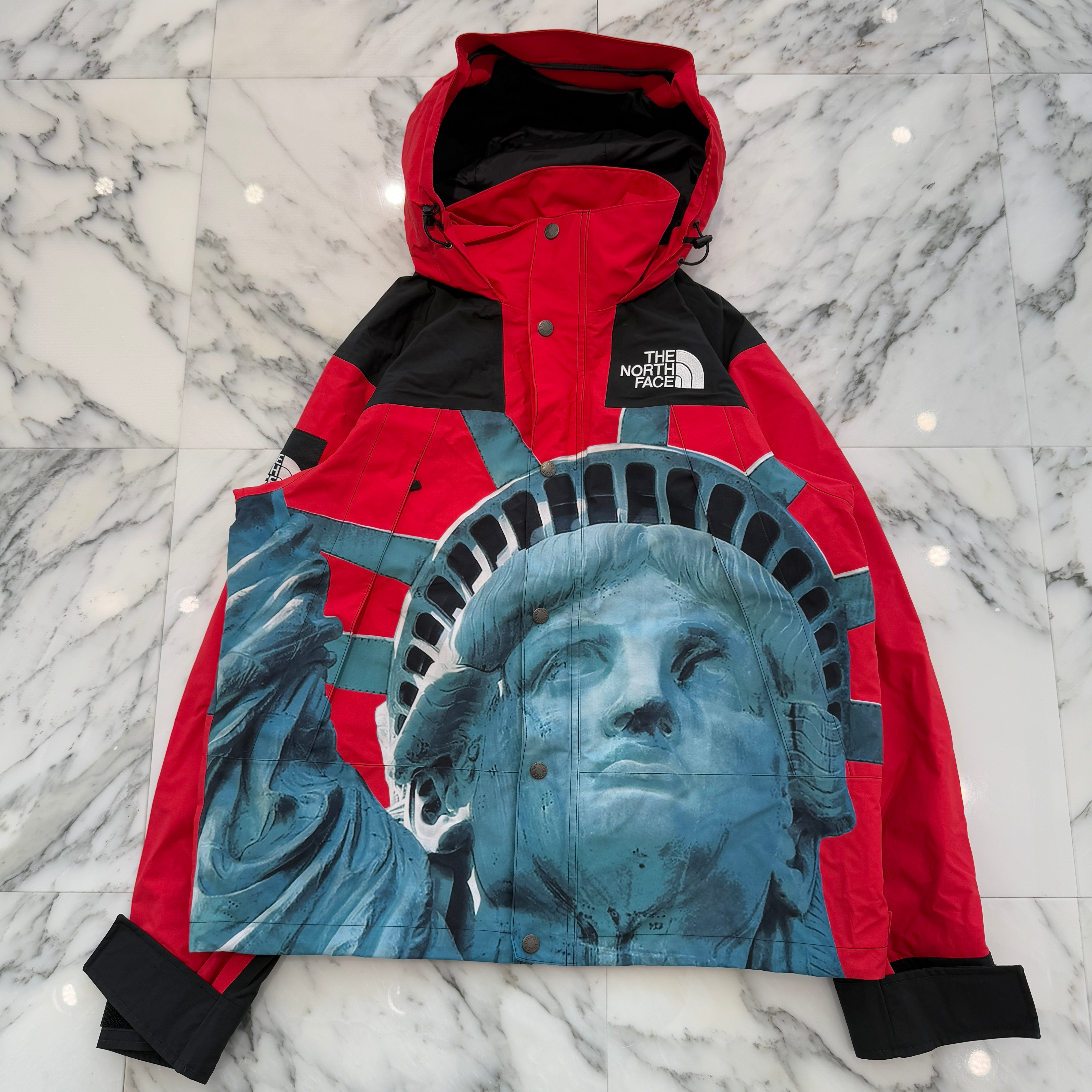 Supreme × THE NORTH FACE 2019AW Statue Of Liberty Mountain Jacket Size S シュプリーム × ザノースフェイス 自由の女神 ナイロン マウンテンジャケット サイズS