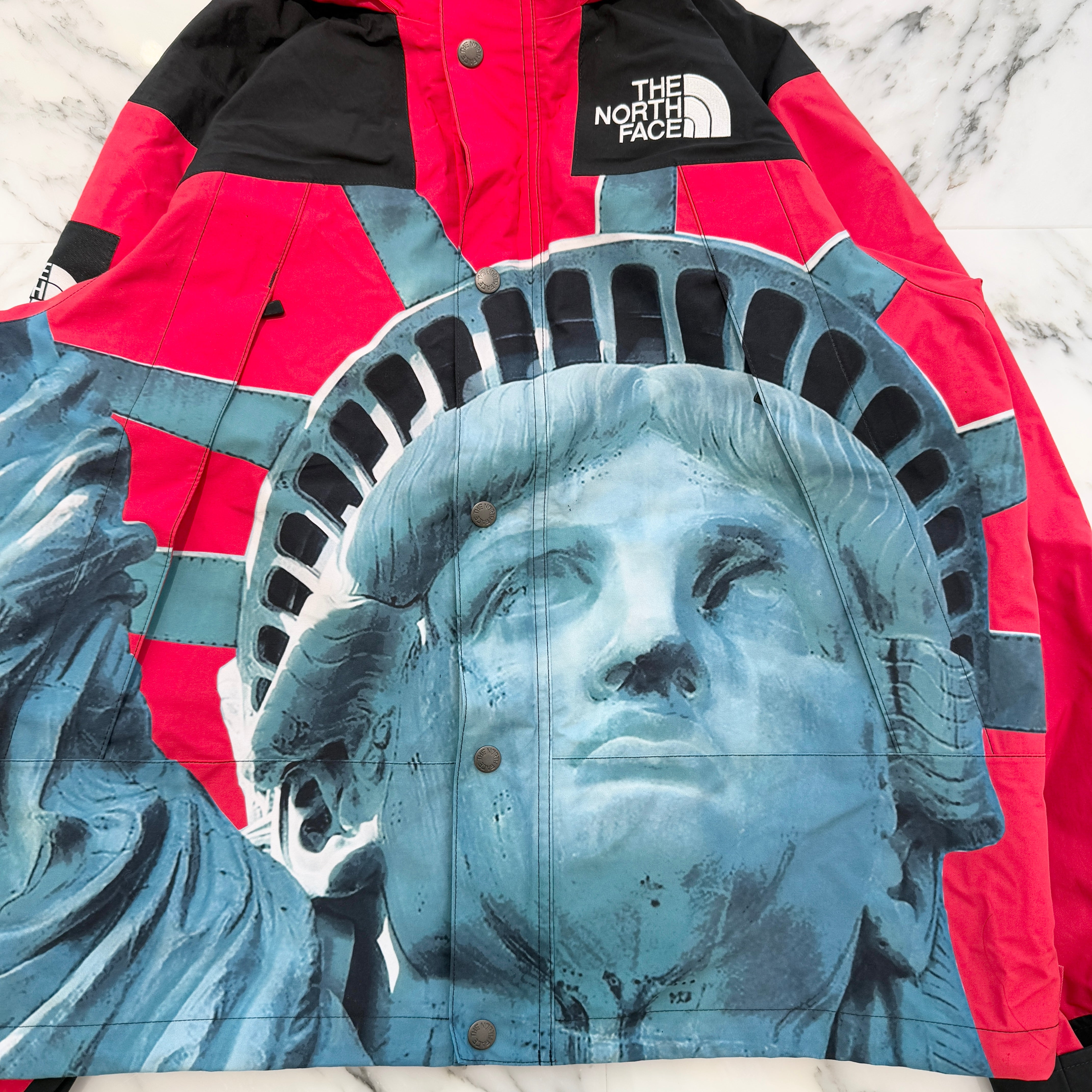 Supreme × THE NORTH FACE 2019AW Statue Of Liberty Mountain Jacket Size S シュプリーム × ザノースフェイス 自由の女神 ナイロン マウンテンジャケット サイズS