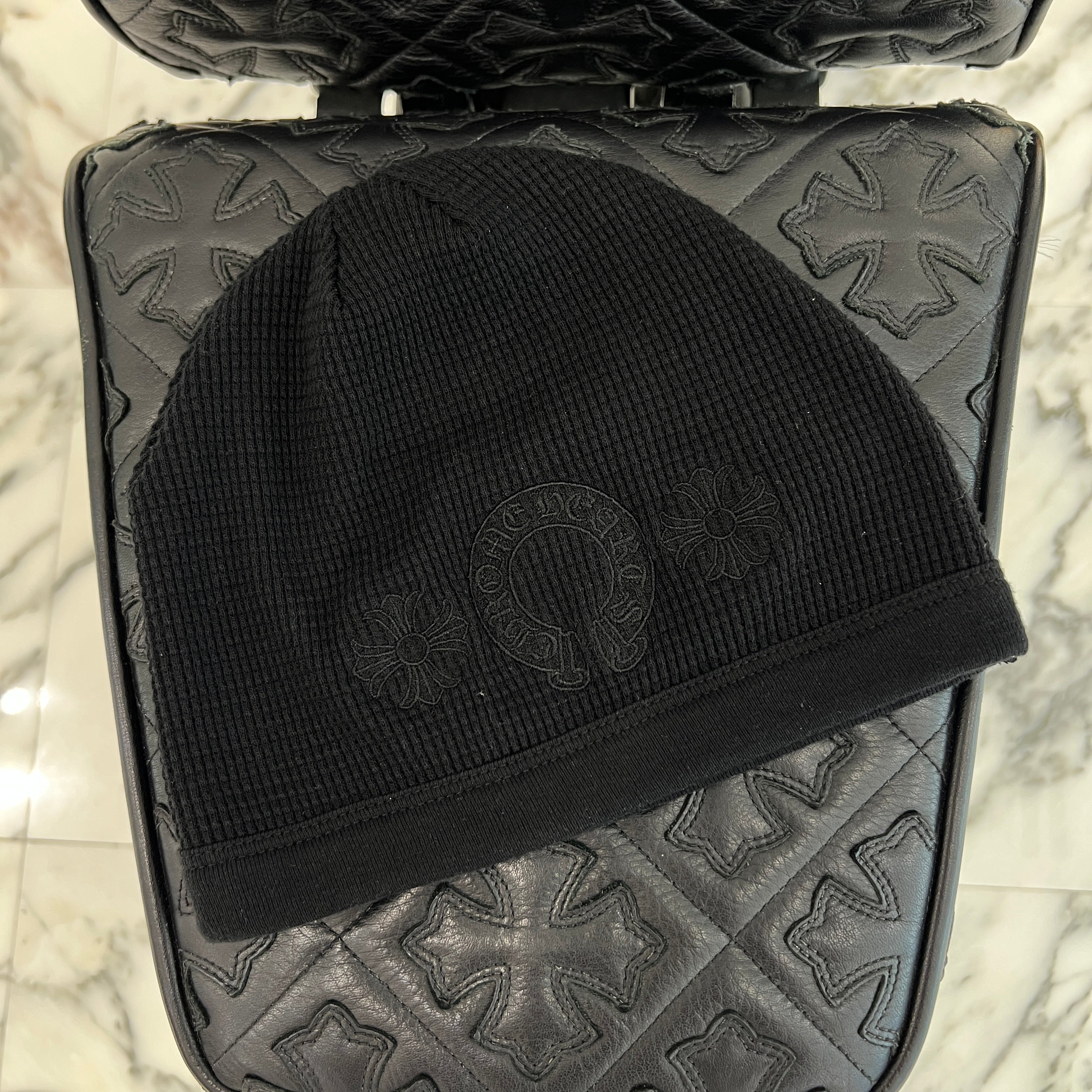CHROME HEARTS CH Plus Horseshoe Embroidery Cotton Beanie Size ONE SIZE クロムハーツ CHプラス ホースシュー 刺繍 コットン ビーニー サイズONE SIZE
