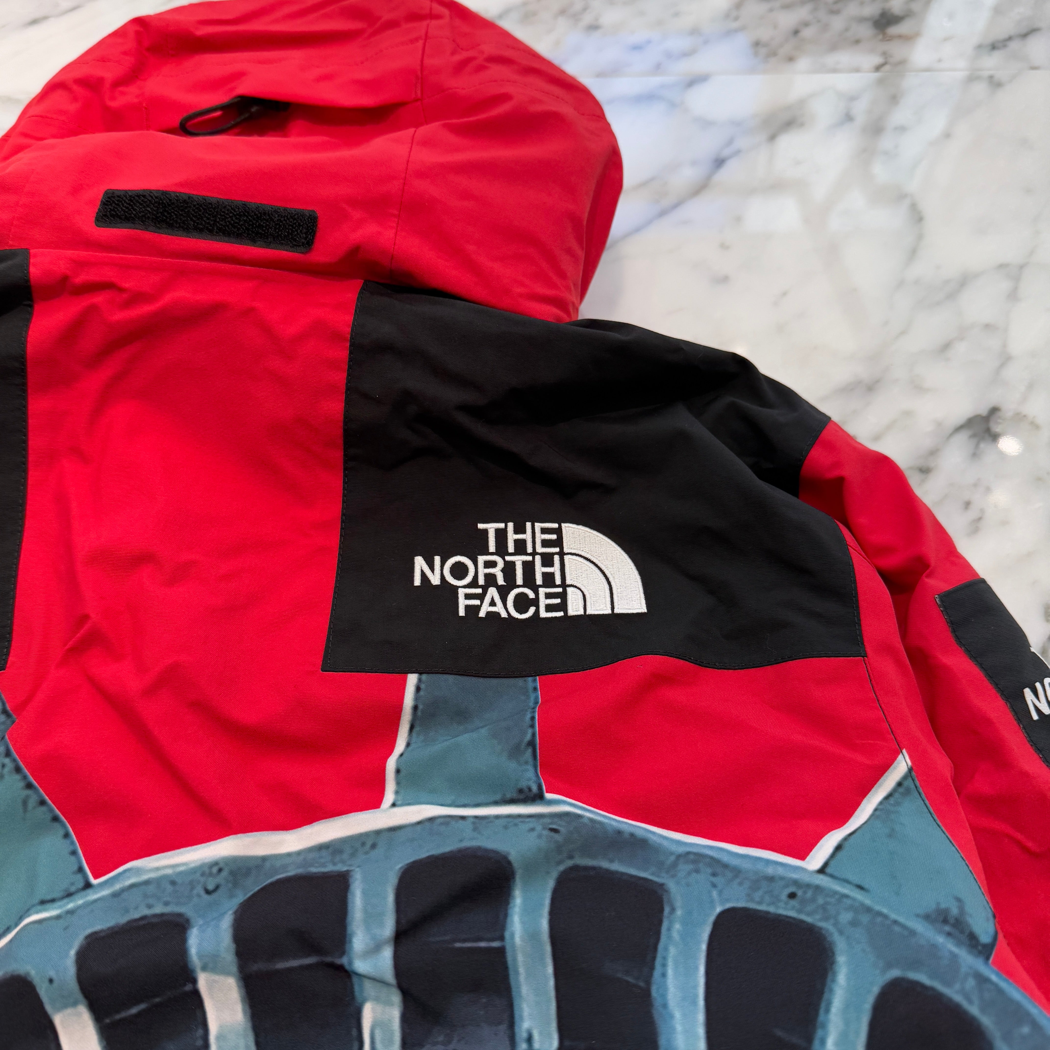 Supreme × THE NORTH FACE 2019AW Statue Of Liberty Mountain Jacket Size S シュプリーム × ザノースフェイス 自由の女神 ナイロン マウンテンジャケット サイズS