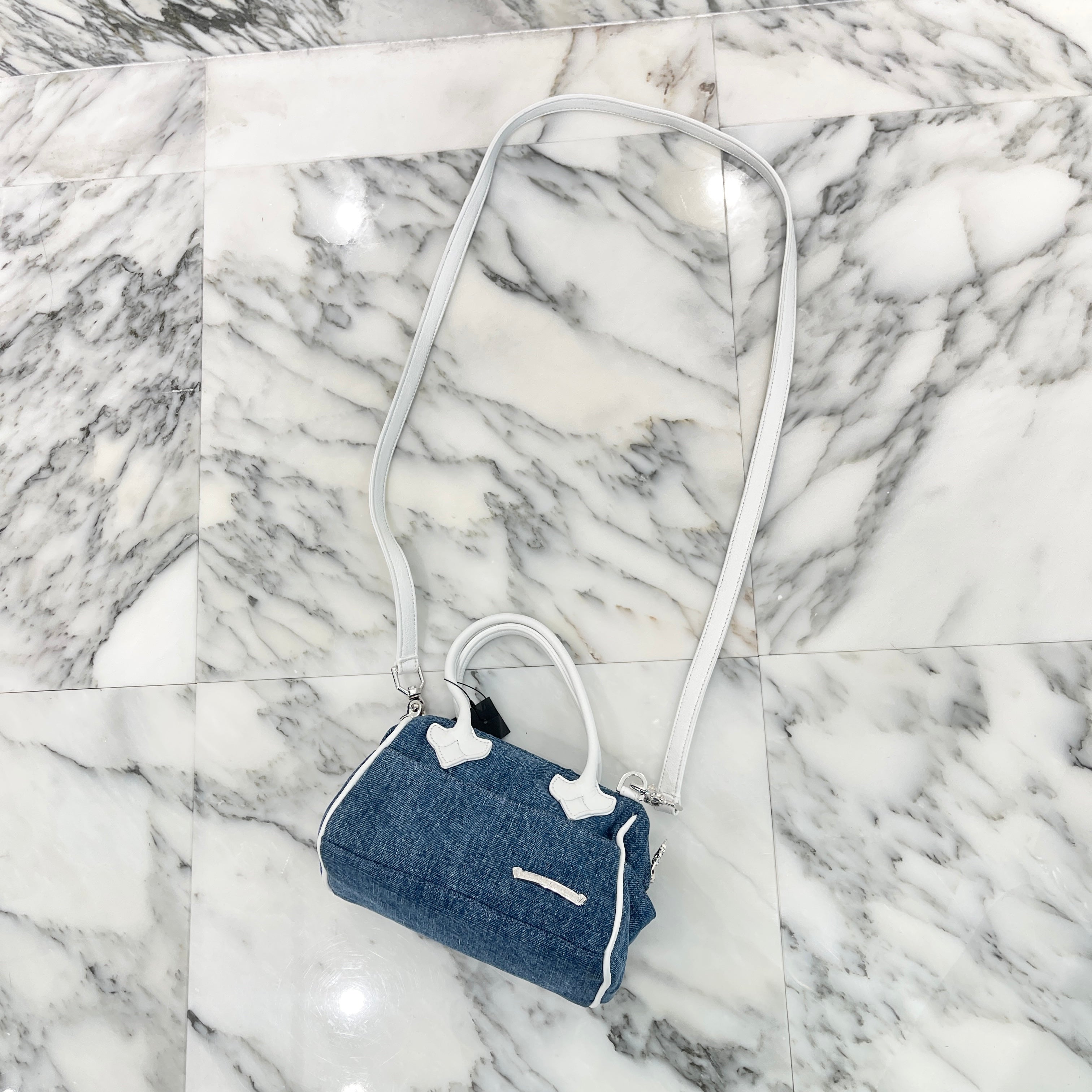 CHROME HEARTS MOCHITA Denim Handle Bag クロムハーツ MOCHITA デニム ハンドバッグ ショルダーバッグ