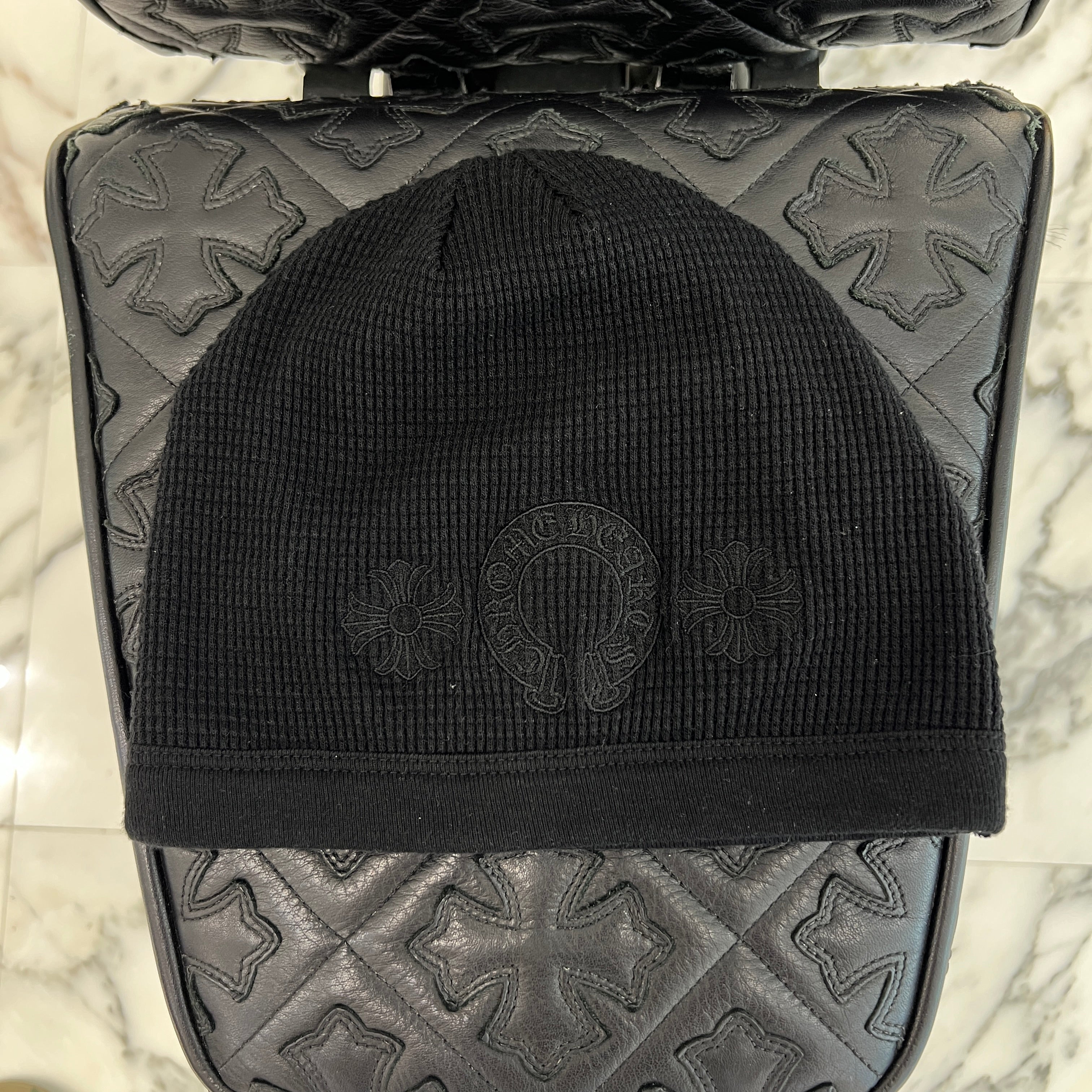 CHROME HEARTS CH Plus Horseshoe Embroidery Cotton Beanie Size ONE SIZE クロムハーツ CHプラス ホースシュー 刺繍 コットン ビーニー サイズONE SIZE