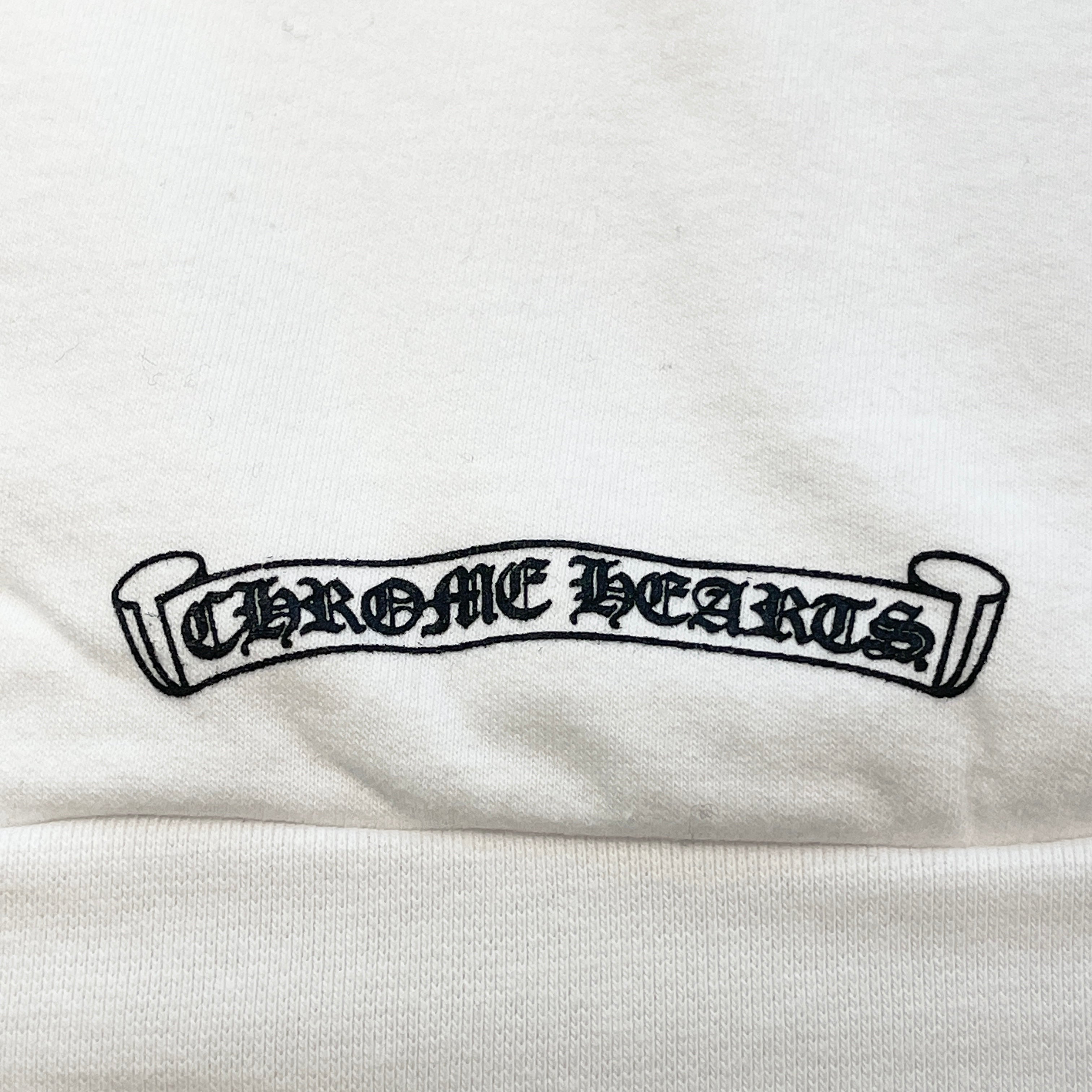 CHROME HEARTS Vertical Logo Pullover Hoodie Size XL クロムハーツ ヴァーティカルロゴ プルオーバーフーディー サイズXL