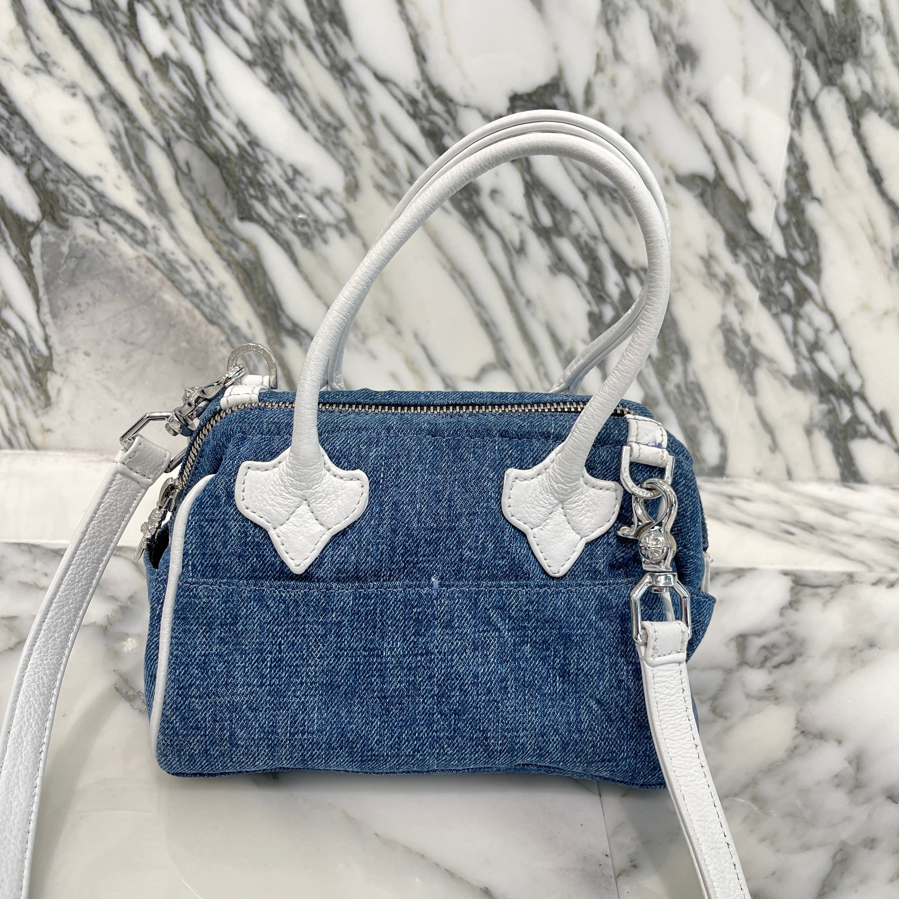 CHROME HEARTS MOCHITA Denim Handle Bag クロムハーツ MOCHITA デニム ハンドバッグ ショルダーバッグ