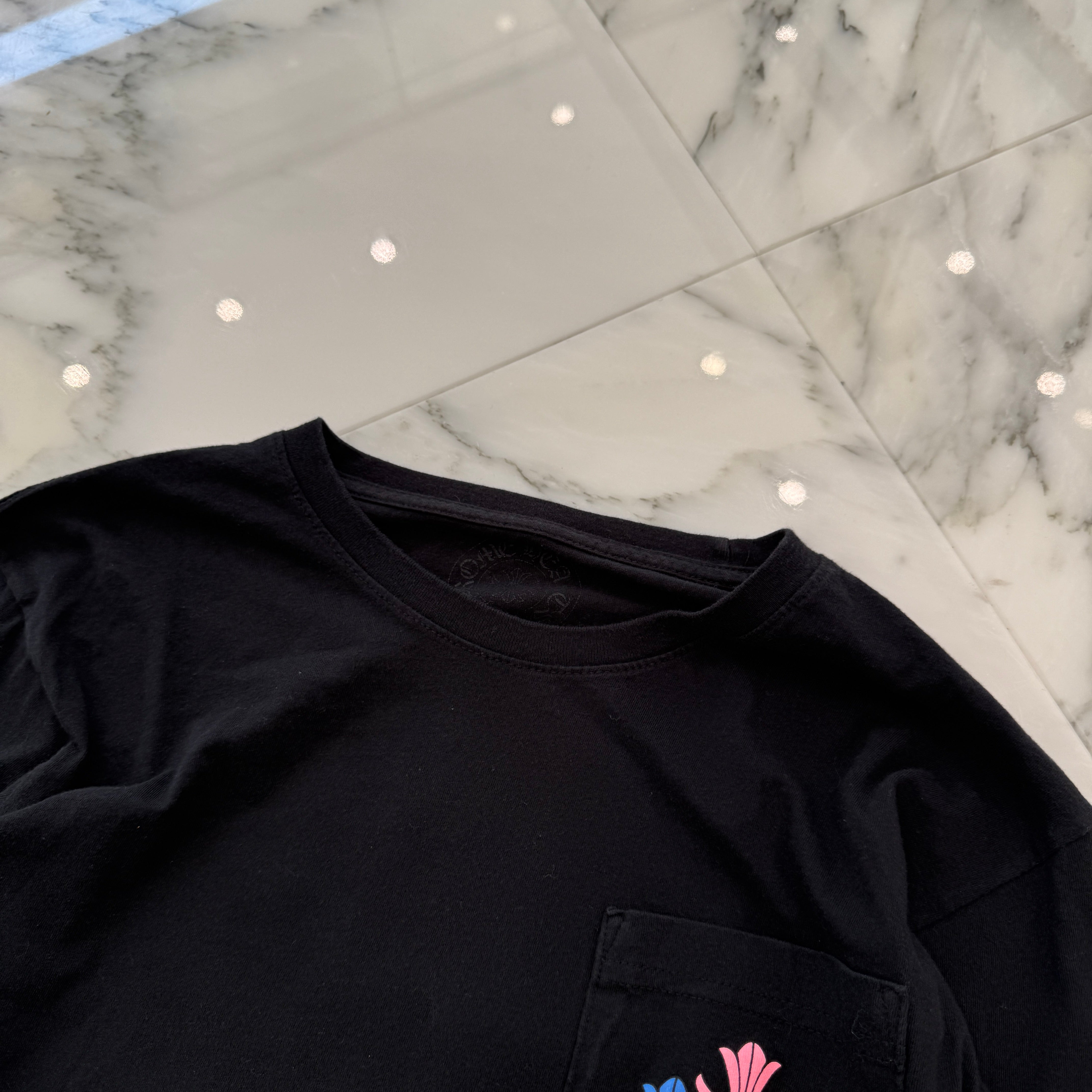 CHROME HEARTS 2021SS MLTCOL CEM CRS Long Sleeve Tee Size M クロムハーツ マルチカラー セメタリークロス ロングスリーブTシャツ サイズM