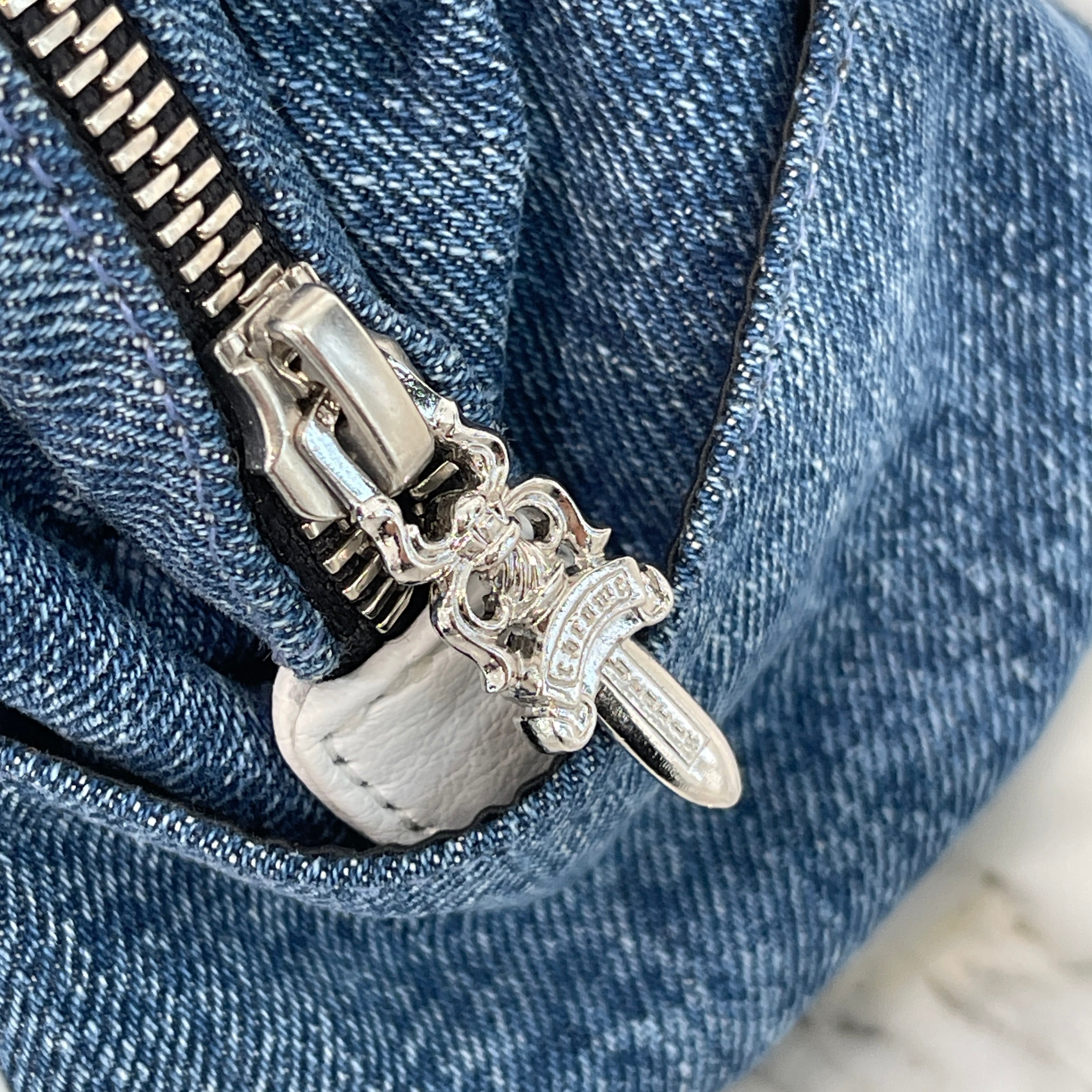 CHROME HEARTS MOCHITA Denim Handle Bag クロムハーツ MOCHITA デニム ハンドバッグ ショルダーバッグ