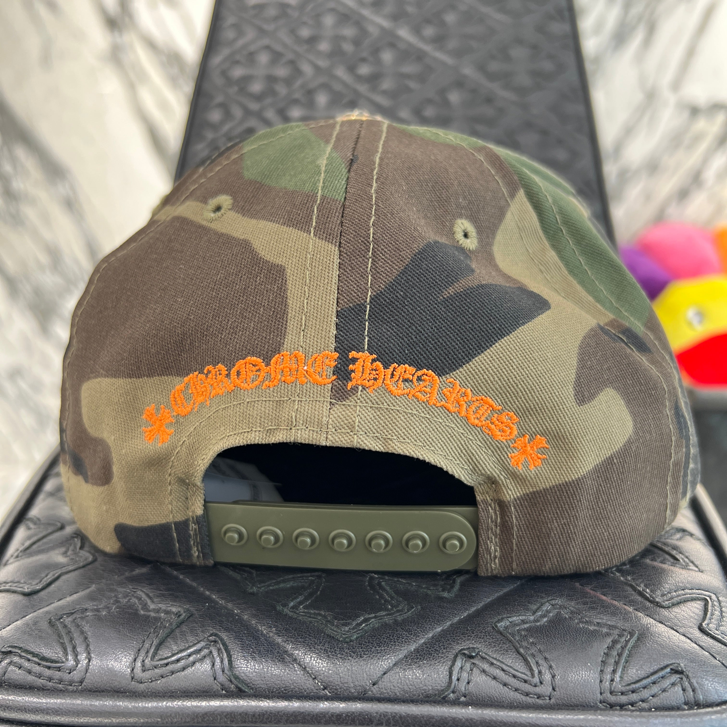 CHROME HEARTS CH Logo Embroidery Camo Baseball Cap Size ONE SIZE