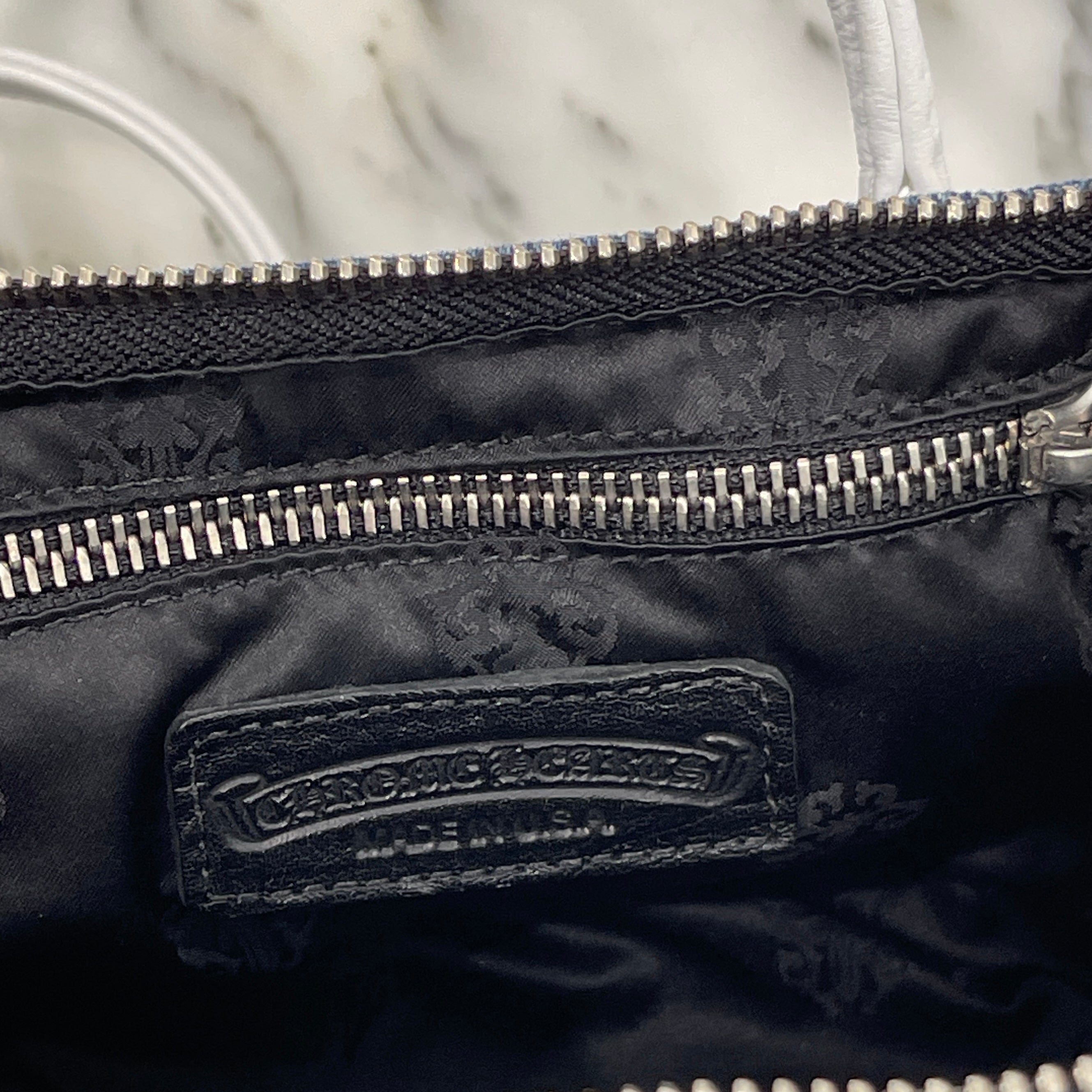 CHROME HEARTS MOCHITA Denim Handle Bag クロムハーツ MOCHITA デニム ハンドバッグ ショルダーバッグ