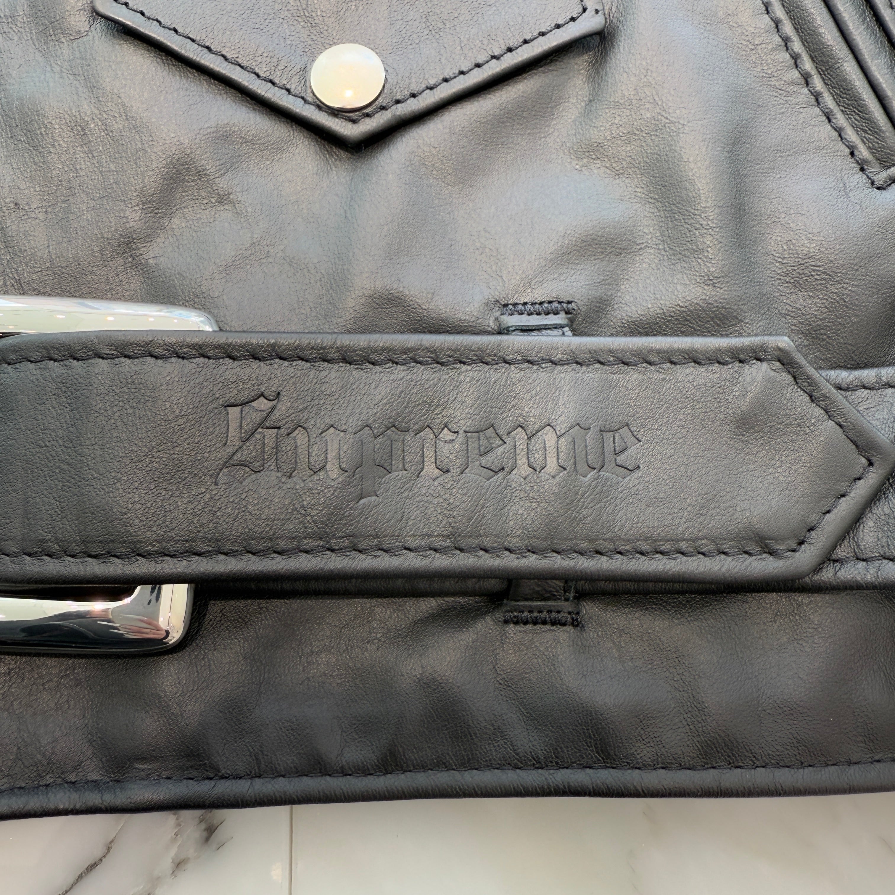 Supreme × Schott 2017AW Chief Tassel Double Riders Jacket Size S シュプリーム × ショット チーフタッセル ダブル ライダース ジャケット サイズS