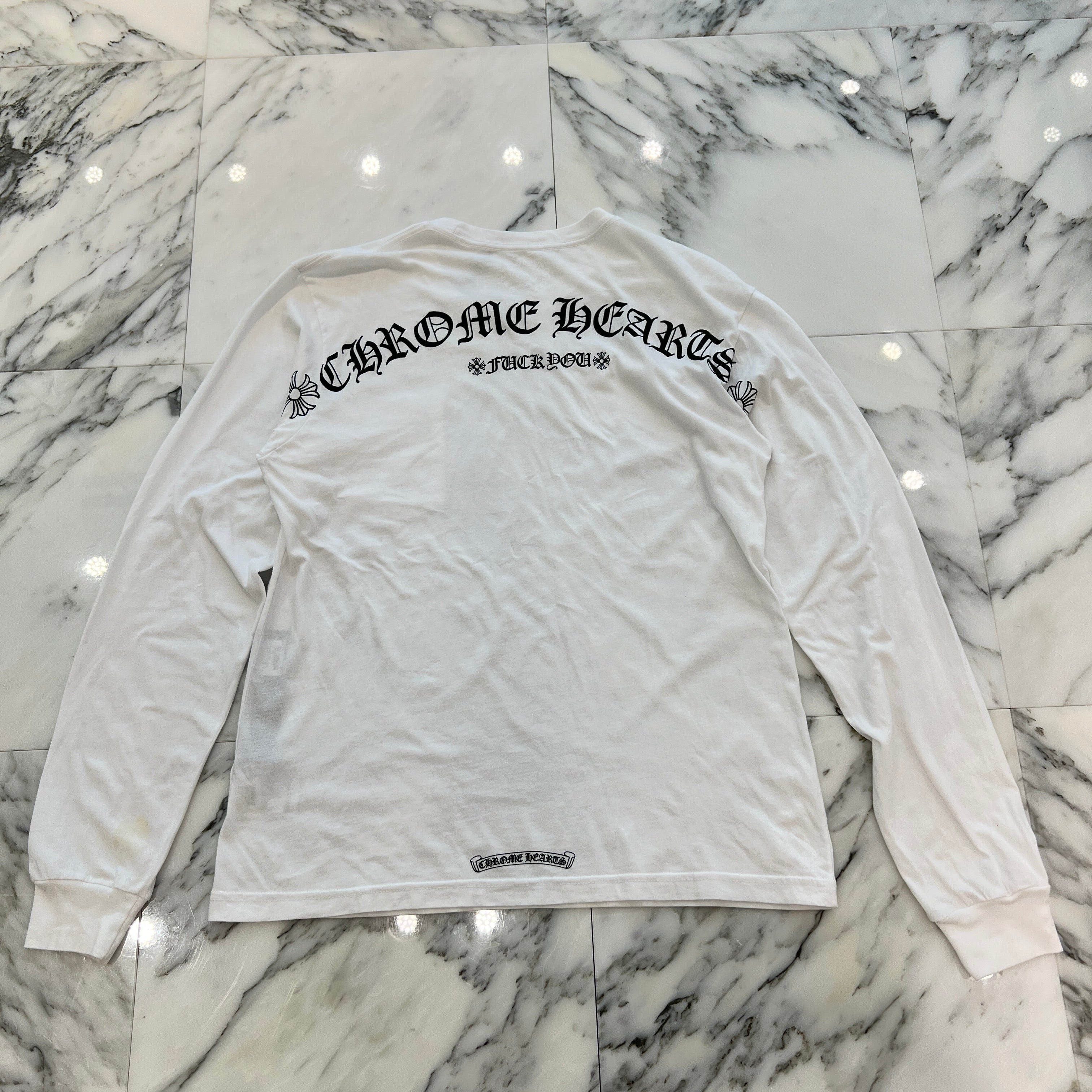 CHROME HEARTS Back Arch Logo USA Long Sleeve Tee Size L クロムハーツ バックアーチロゴ USA ロングスリーブ Tシャツ サイズL