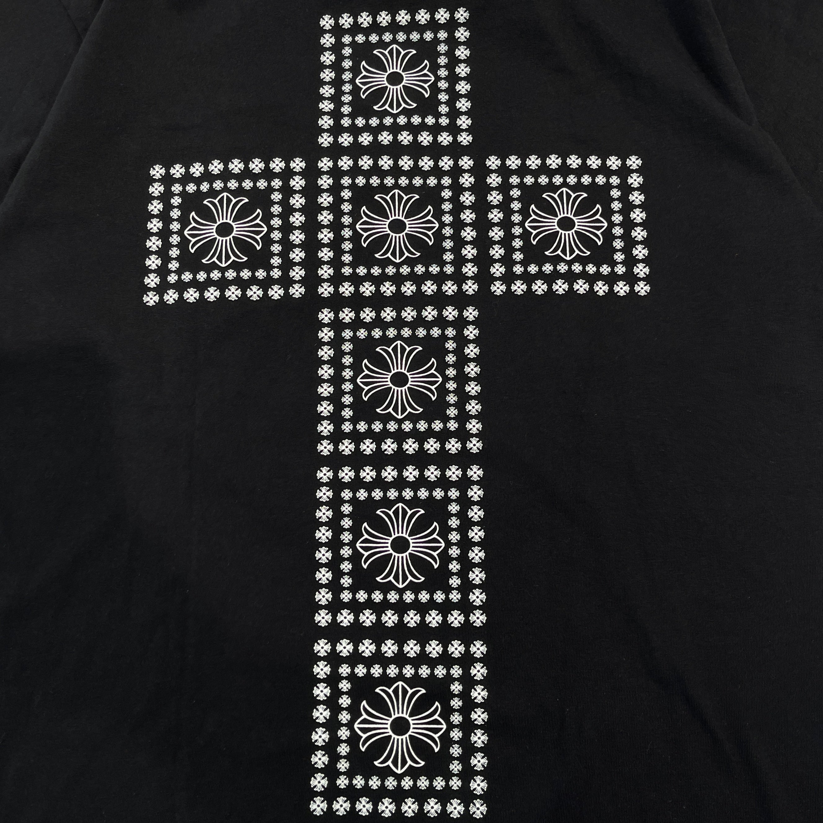 CHROME HEARTS Back CH Large Cross Tee Size M クロムハーツ バック CH ラージクロス Tシャツ サイズM
