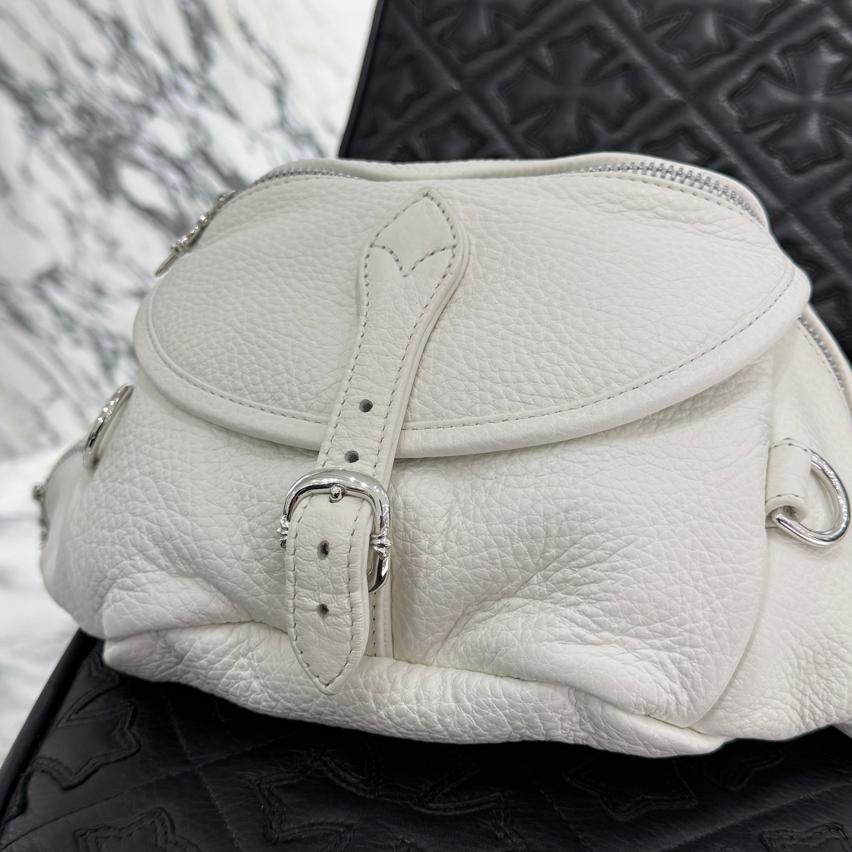 CHROME HEARTS 1 SNAT PACK MEDIUM LEATHER WAIST BAG クロムハーツ 1スナットパック ミディアムレザー ウェストバッグ